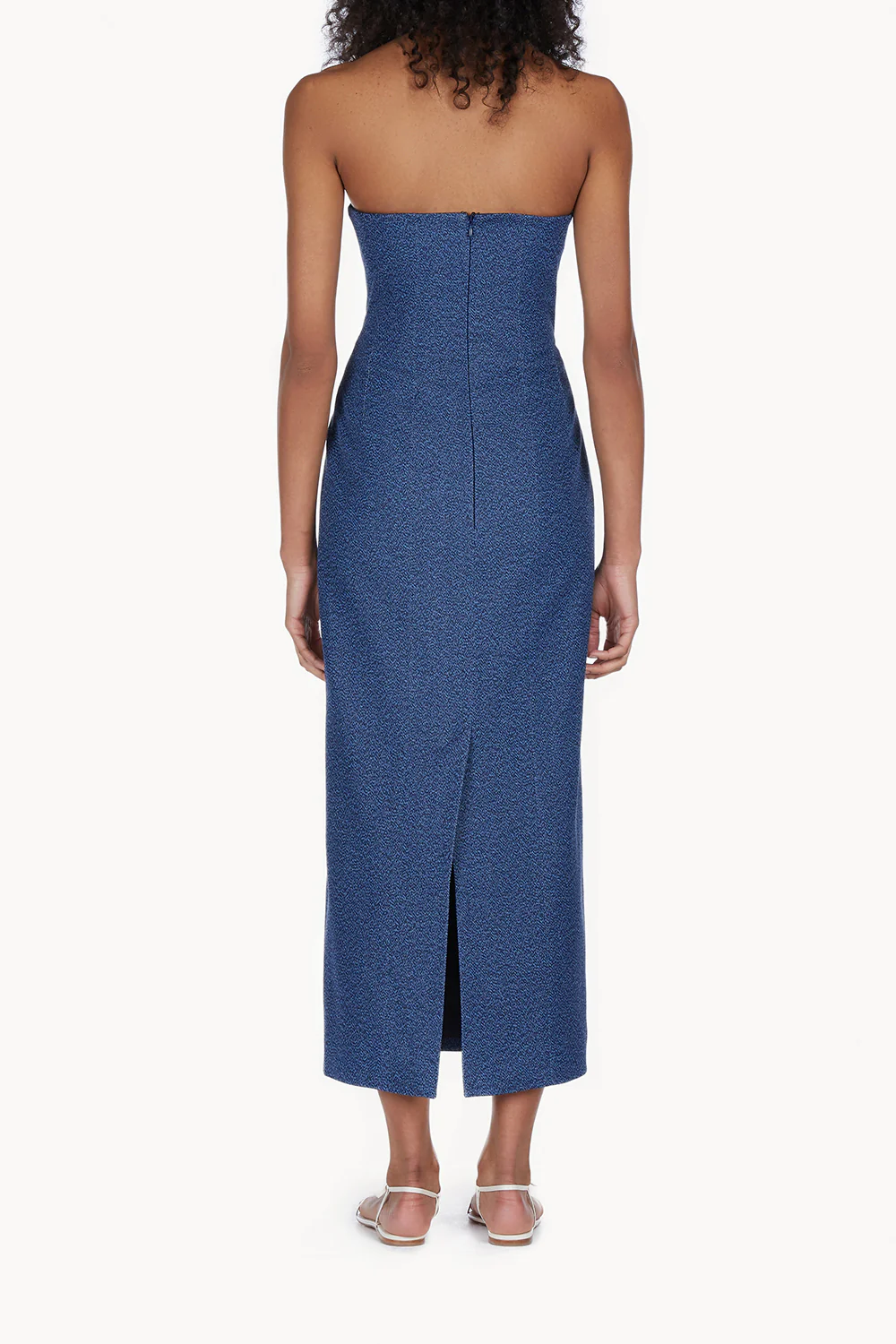 Alba Midi Dress Blue - Image 3