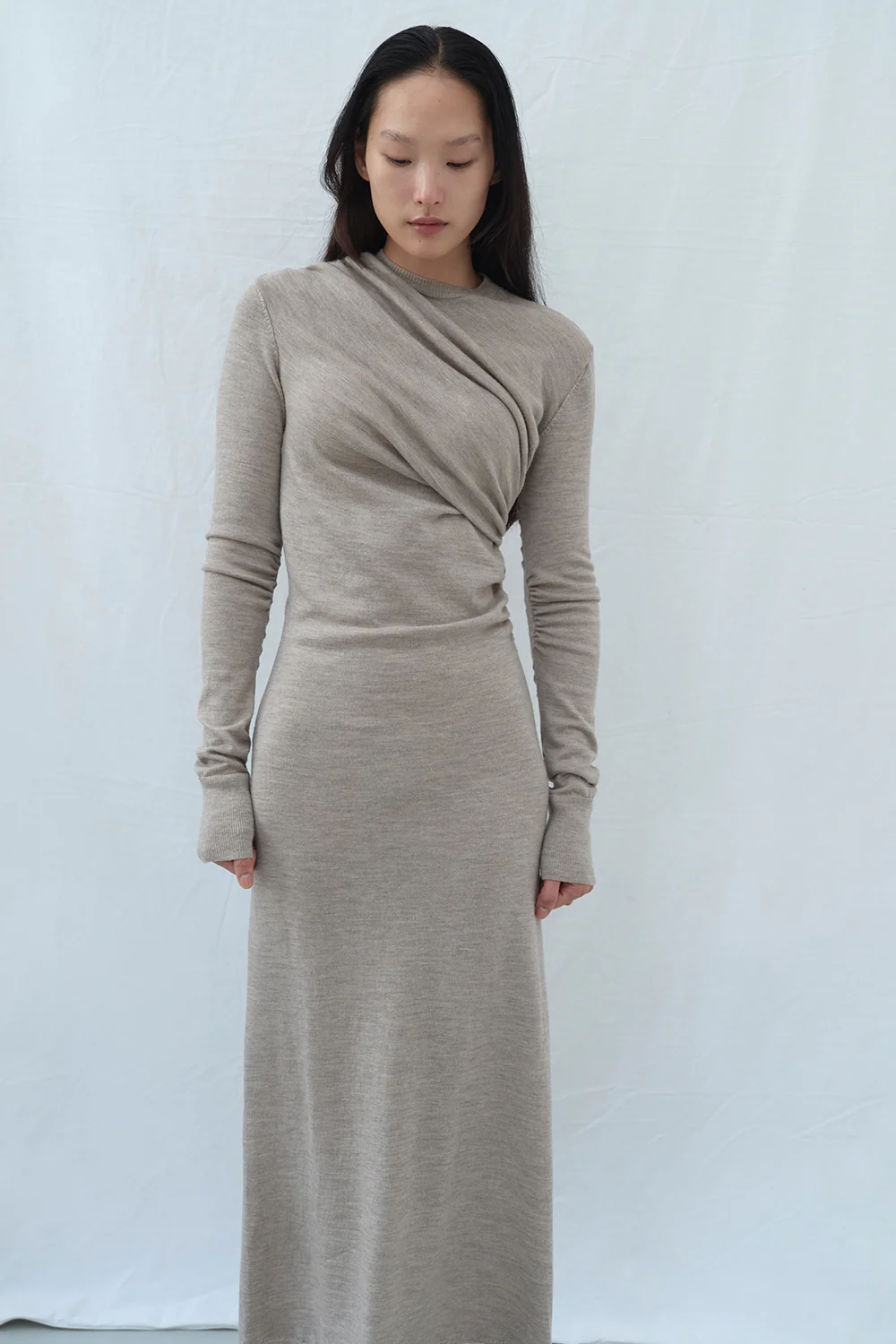 Alice Knitted Dress Camel - Image 3