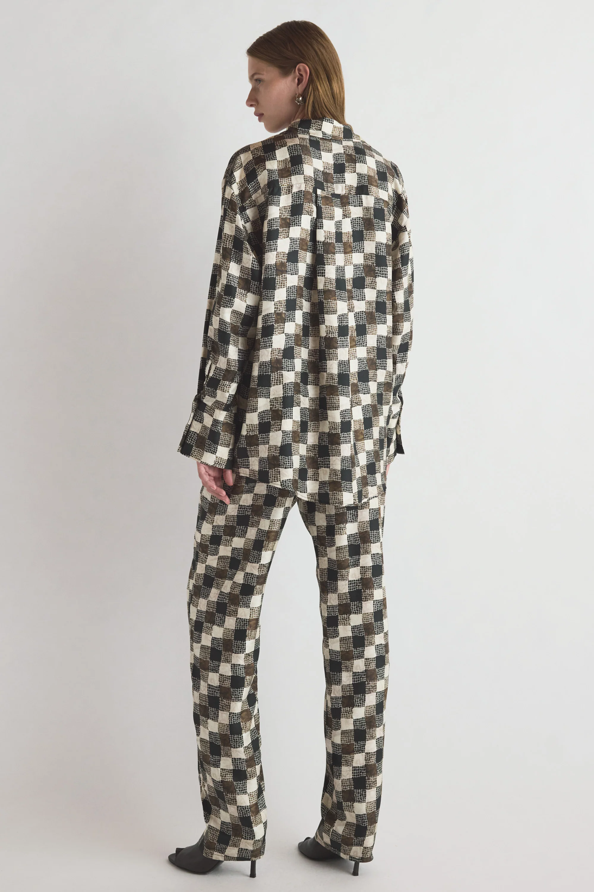 Amal Shirt Textured Check Print - Image 3