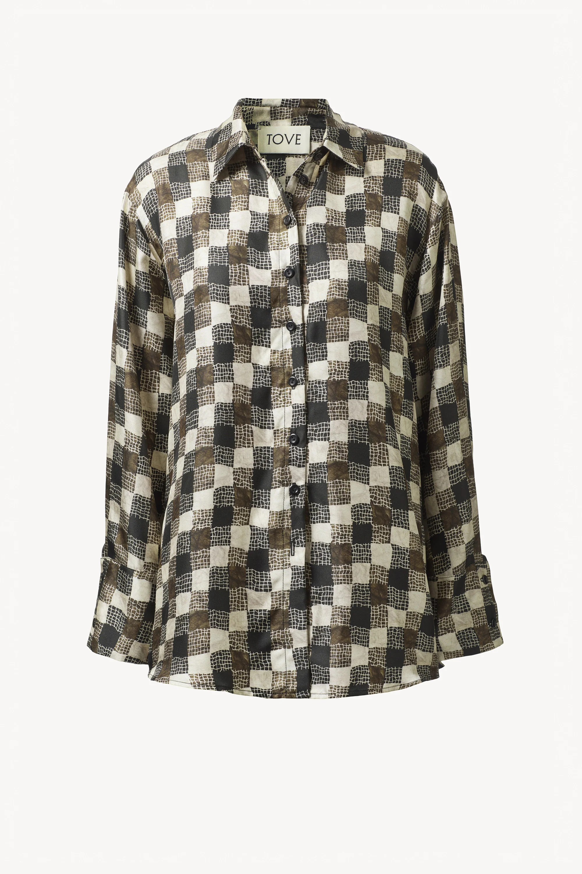 Amal Shirt Textured Check Print - Image 6