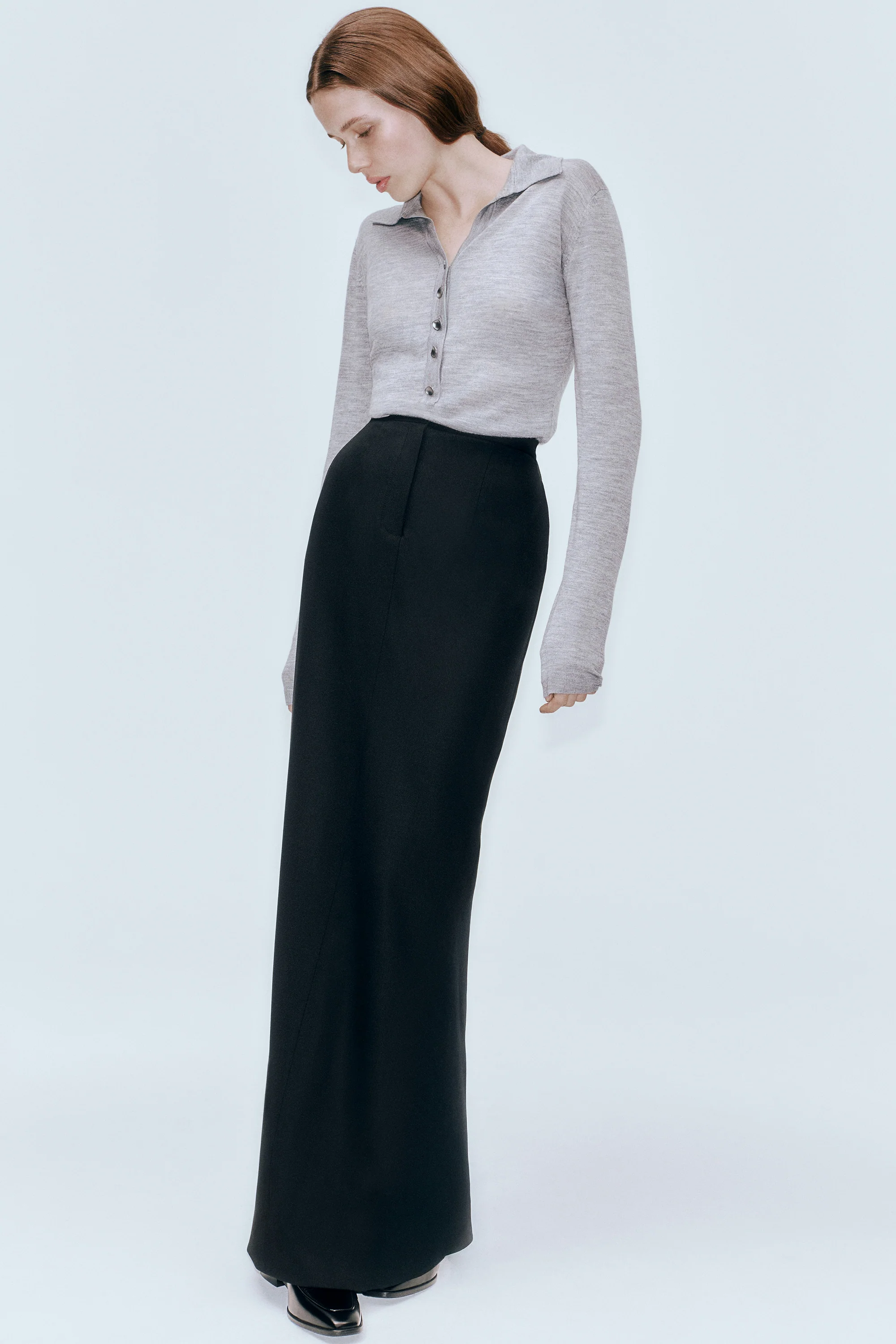 Austine Knit Top Grey - Image 2
