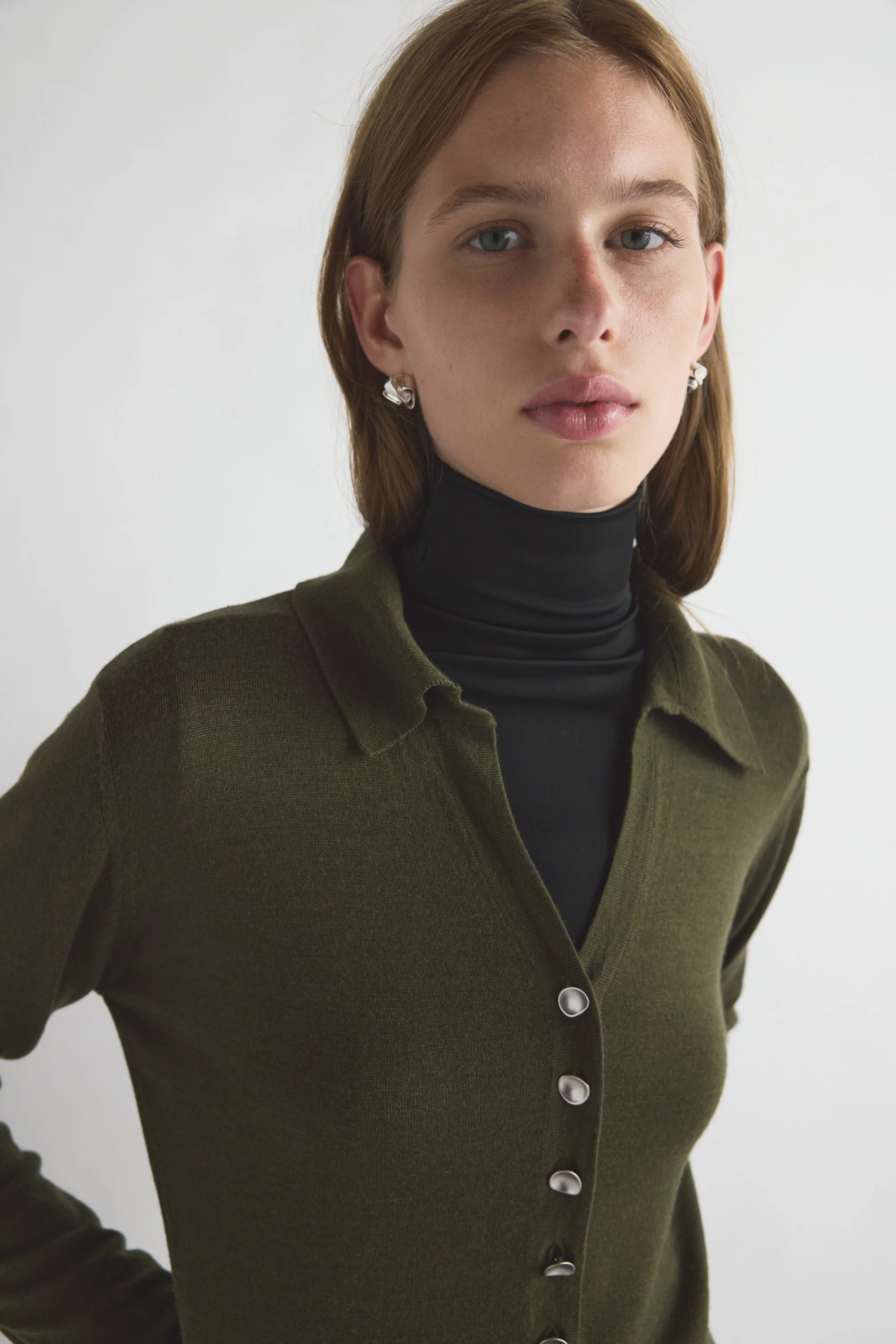 Austine Knit Top Moss Green - Image 4