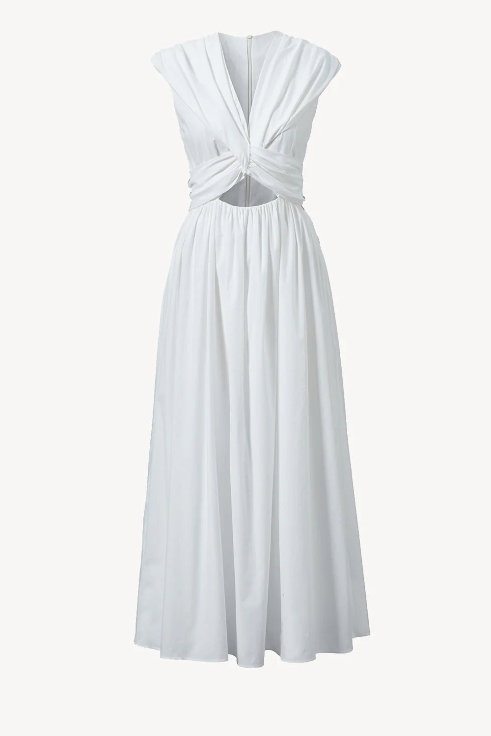 Carine Dress Organic Cotton White