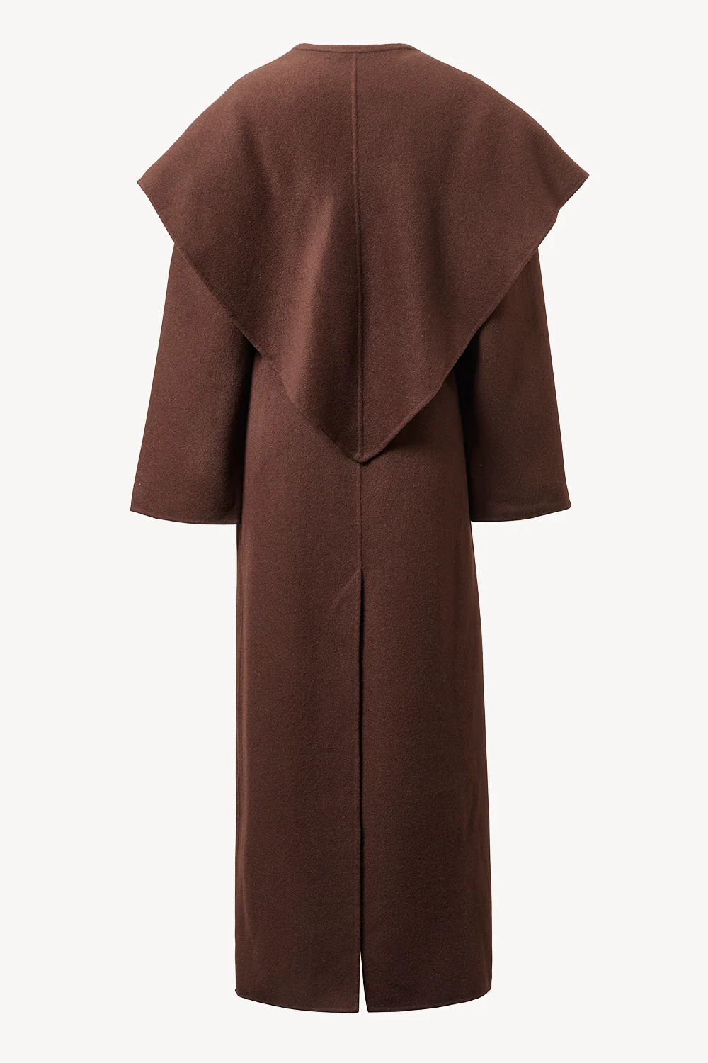 Carlotta Lambswool Coat Dark Brown - Image 2