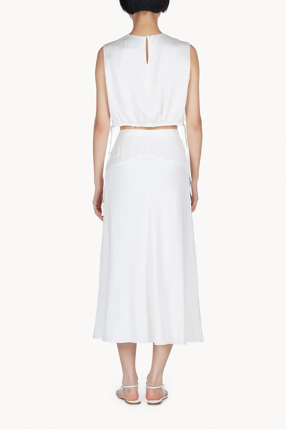 Clover Skirt Sand Washed Silk Ivory - Image 3