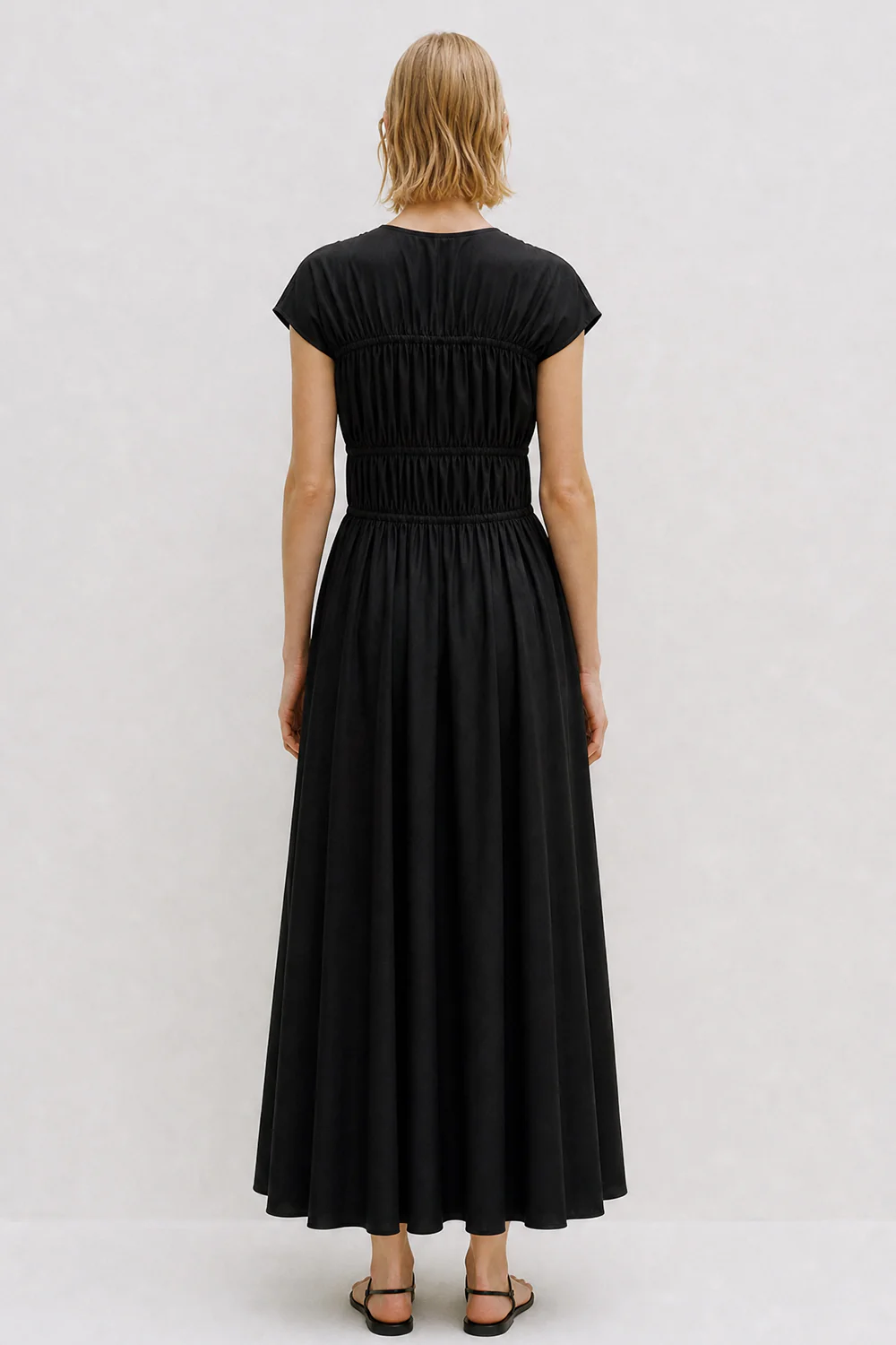Ceres Organic Cotton Midi Dress Black - Image 3