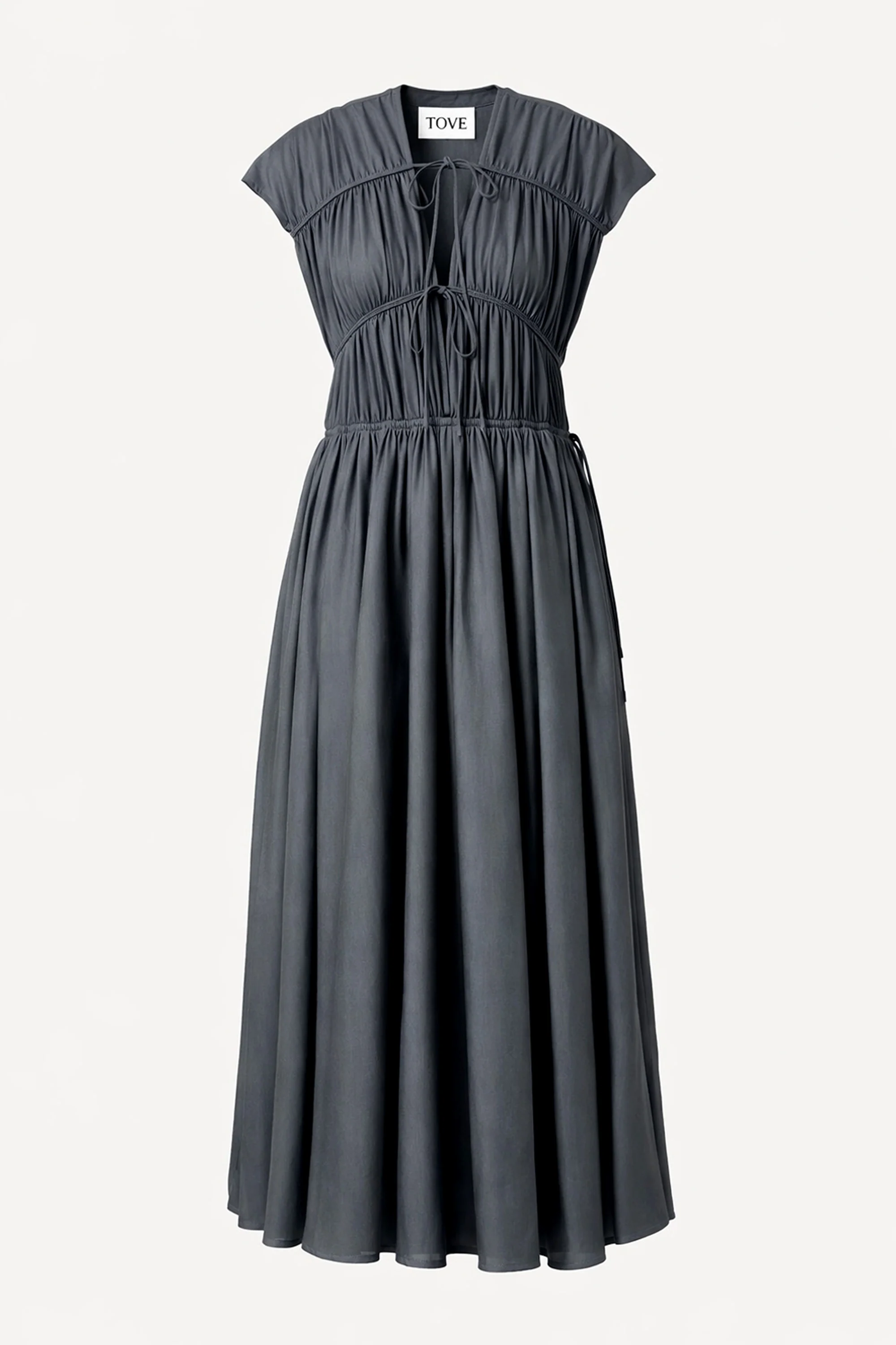 Ceres Organic Cotton Midi Dress Steel - Image 2