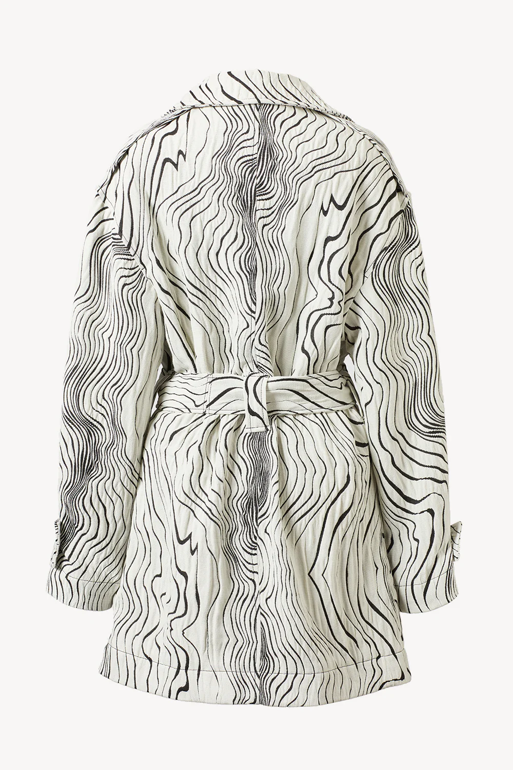 Chen Short Trench Black/ White - Image 2
