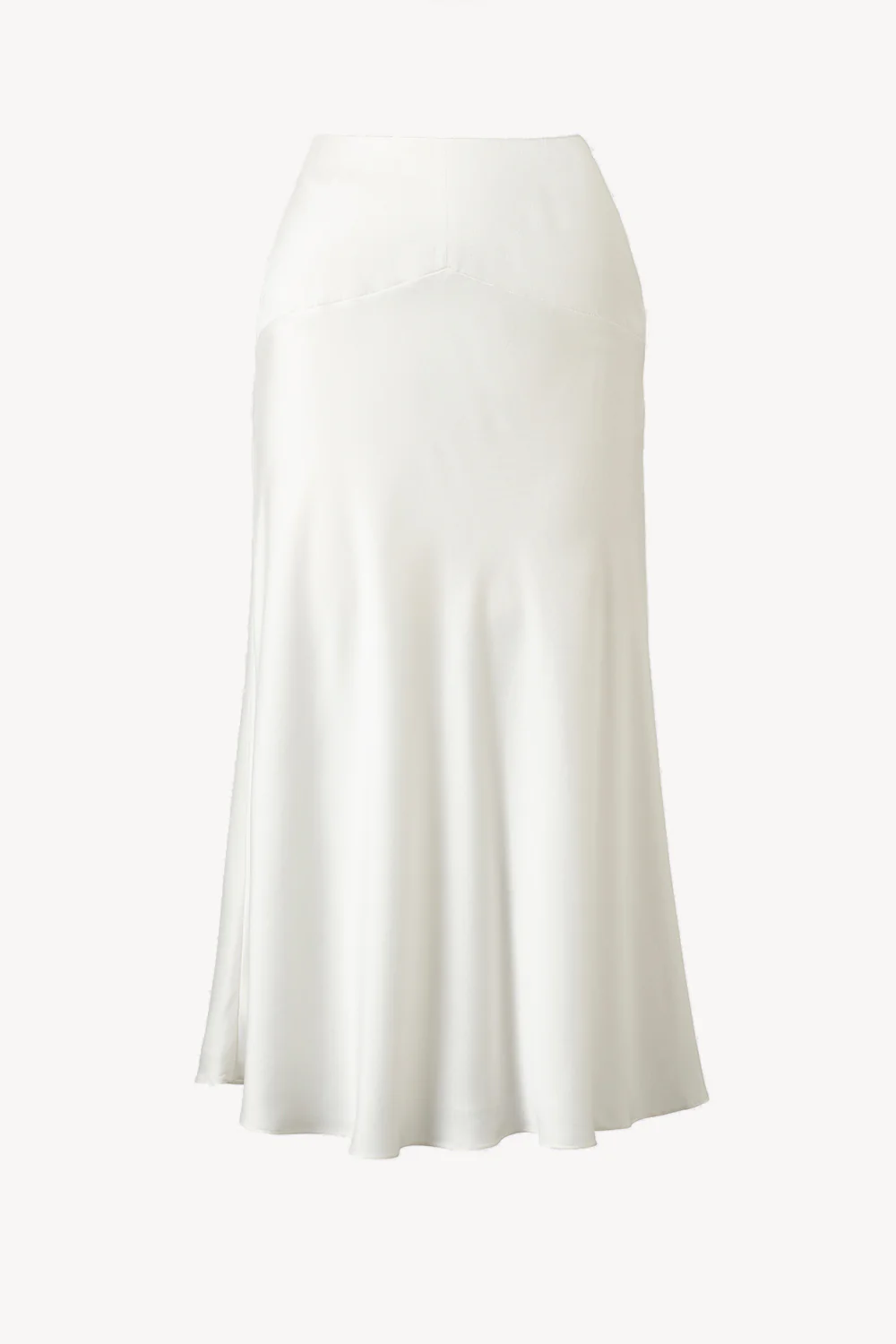 Clover Skirt Sand Washed Silk Ivory