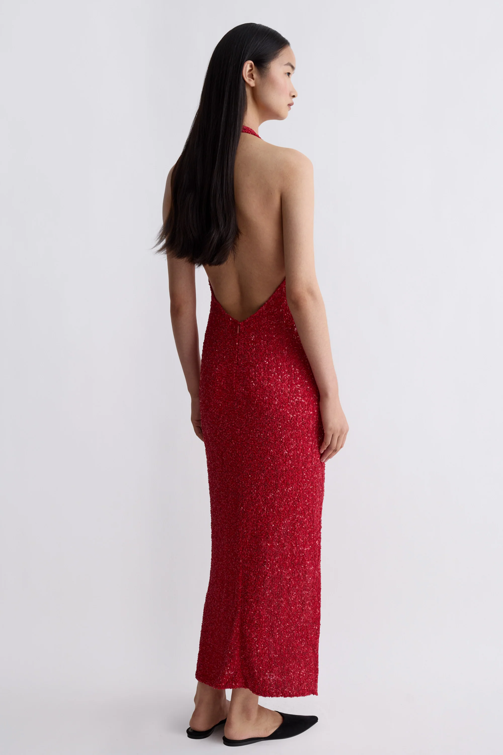 Colette Dress Sequin Red - Image 2