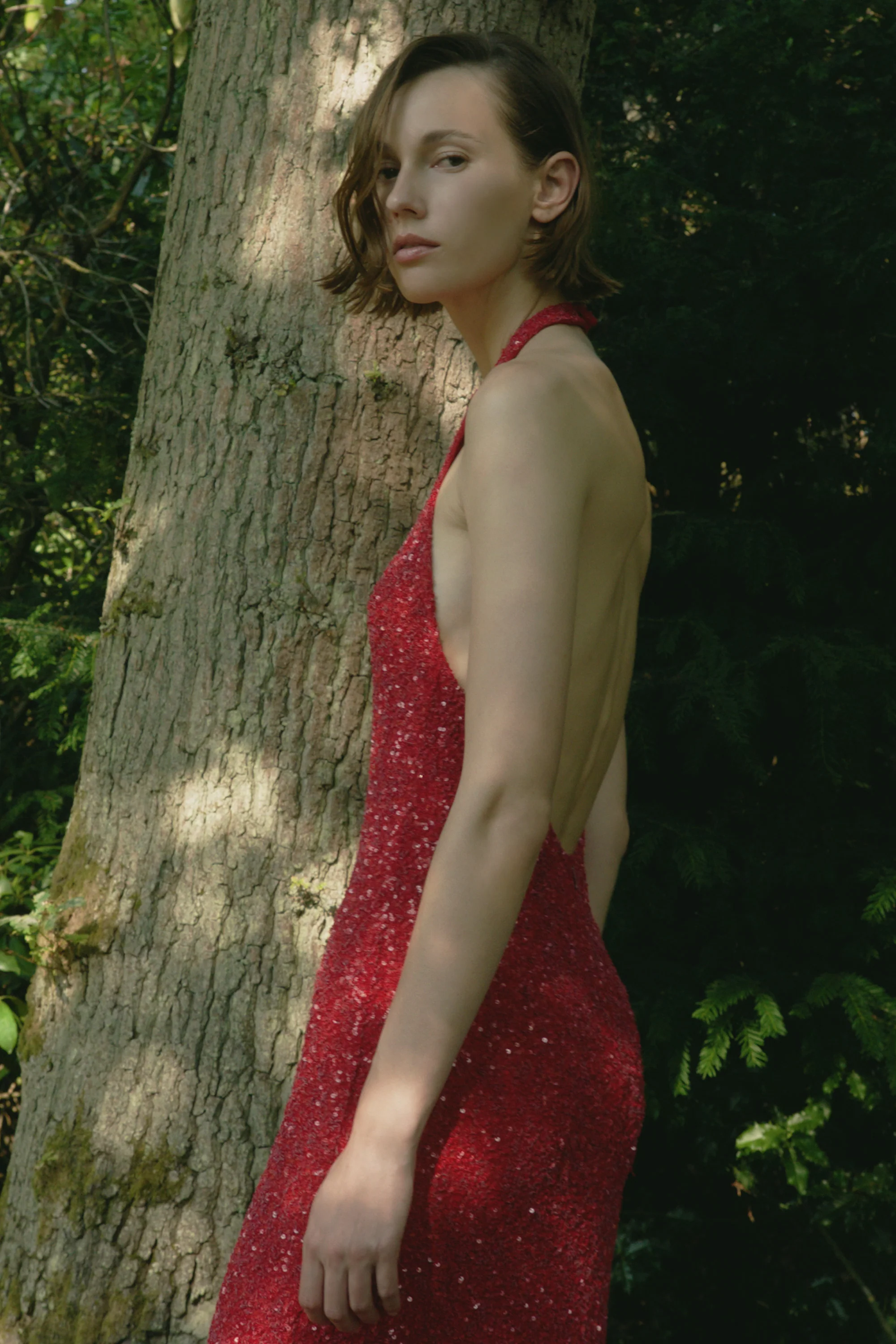 Colette Dress Sequin Red - Image 3