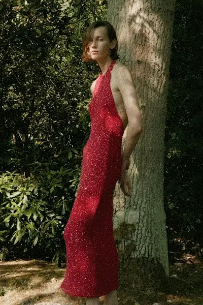 Colette Dress Sequin Red - Image 6