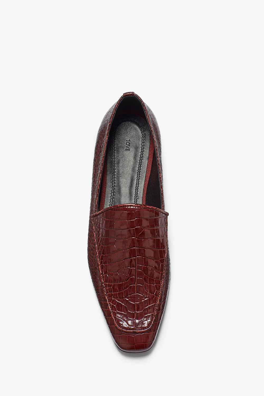 Cora Loafer Textured Burgundy - Image 3