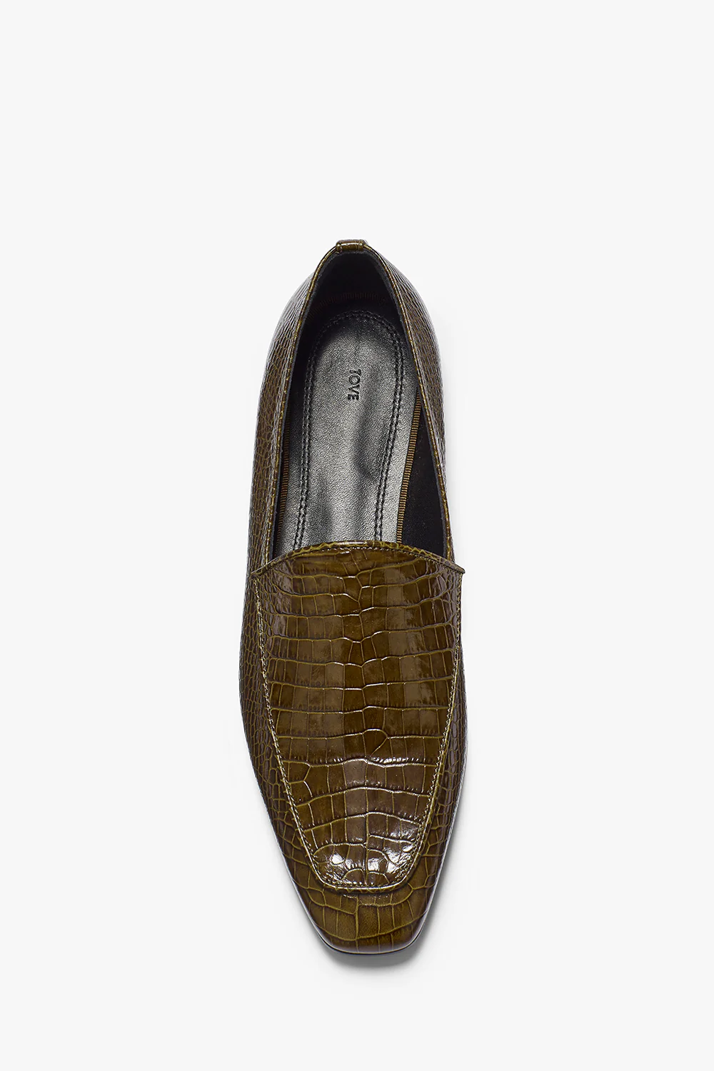 Cora Loafer Textured Moss Green - Image 3