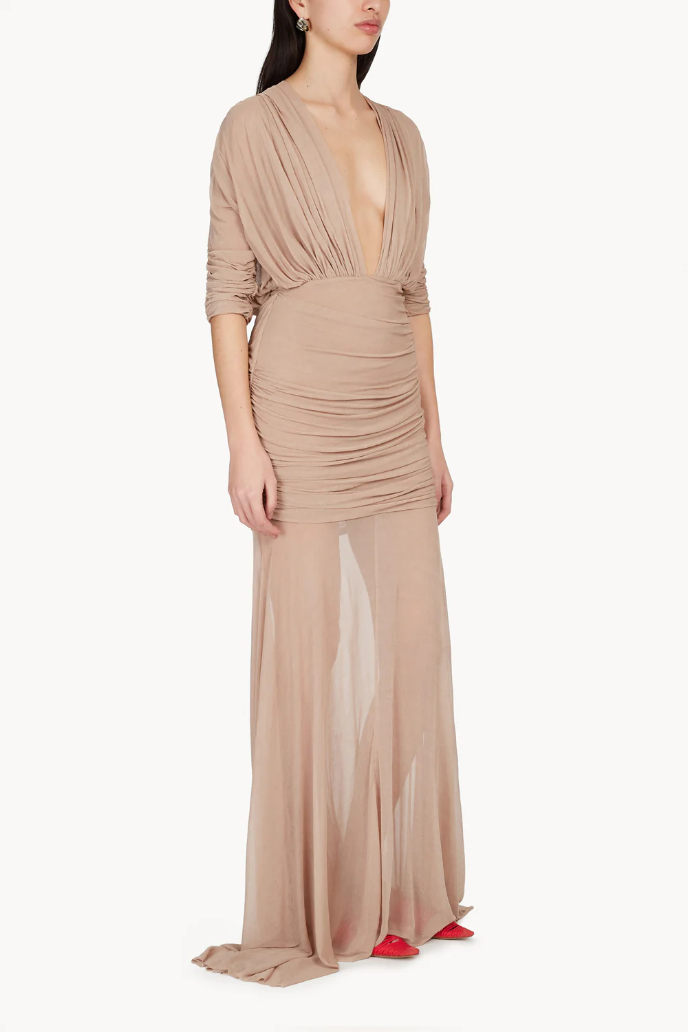 Devi Dress Nude - Image 3