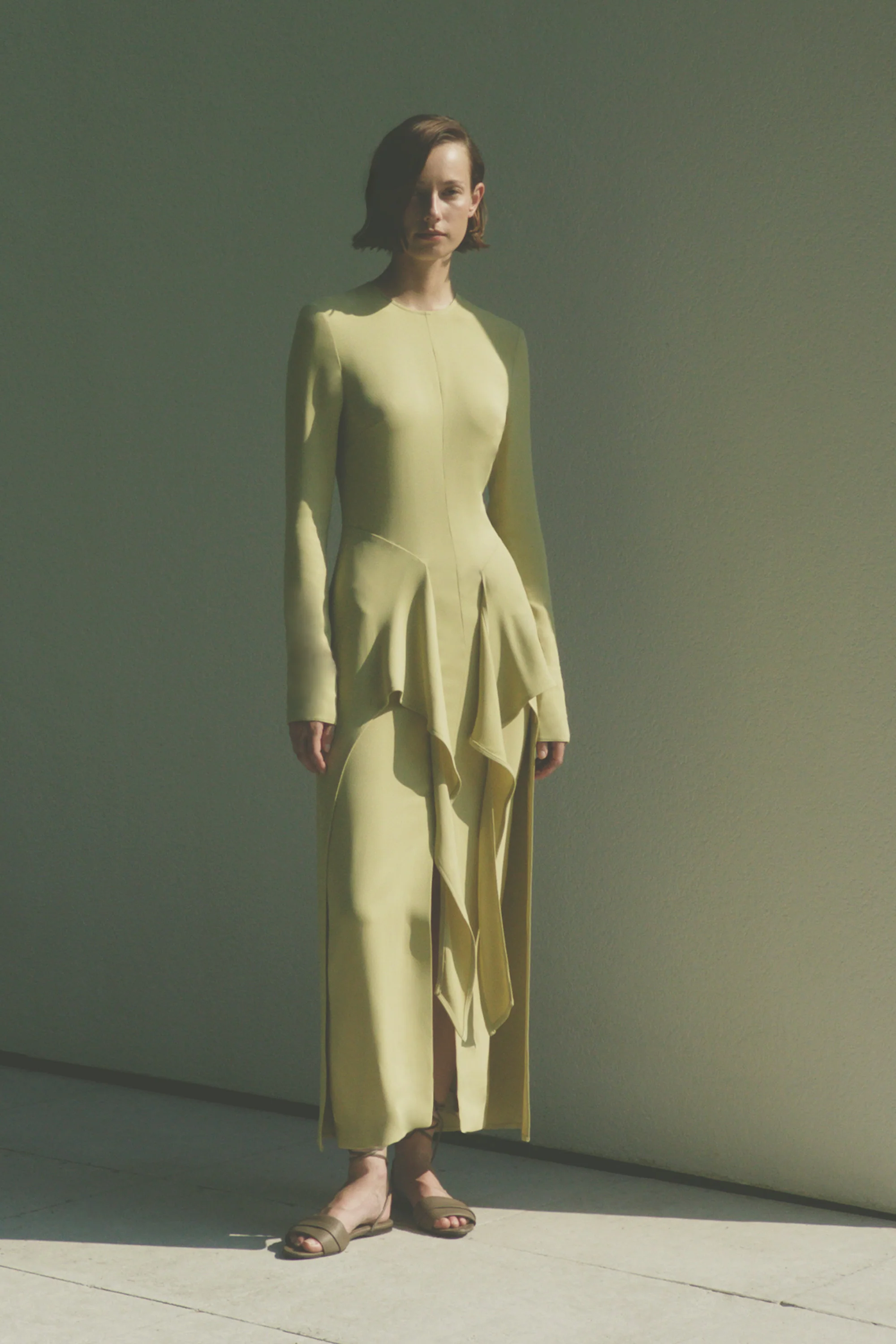 Elora Dress Chartreuse - Image 3