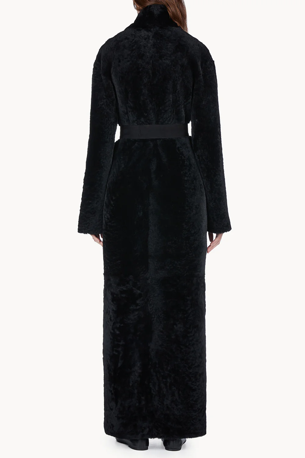 Emily Shearling Coat Black - Image 3