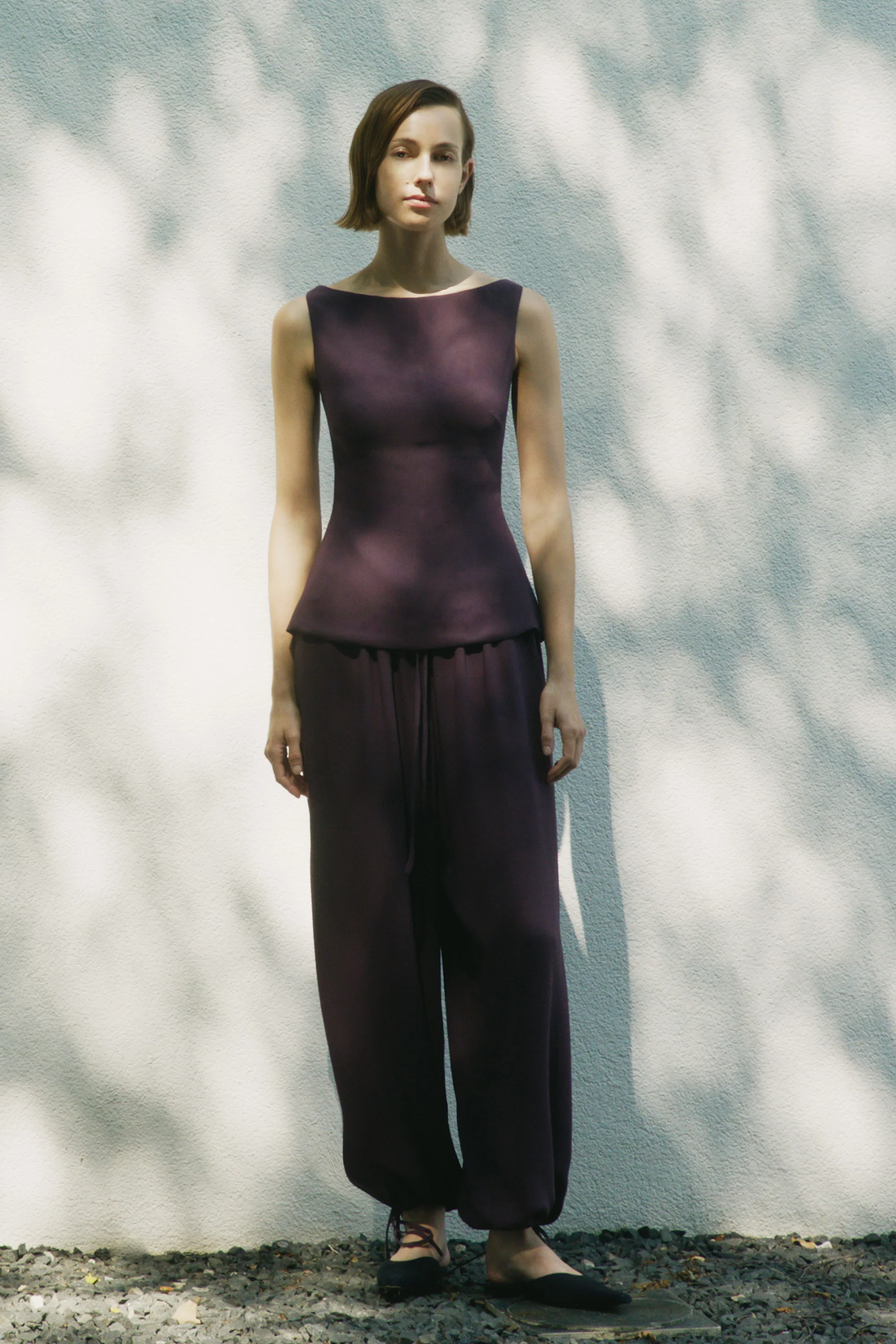 Estelia Trouser Deep Damson - Image 2