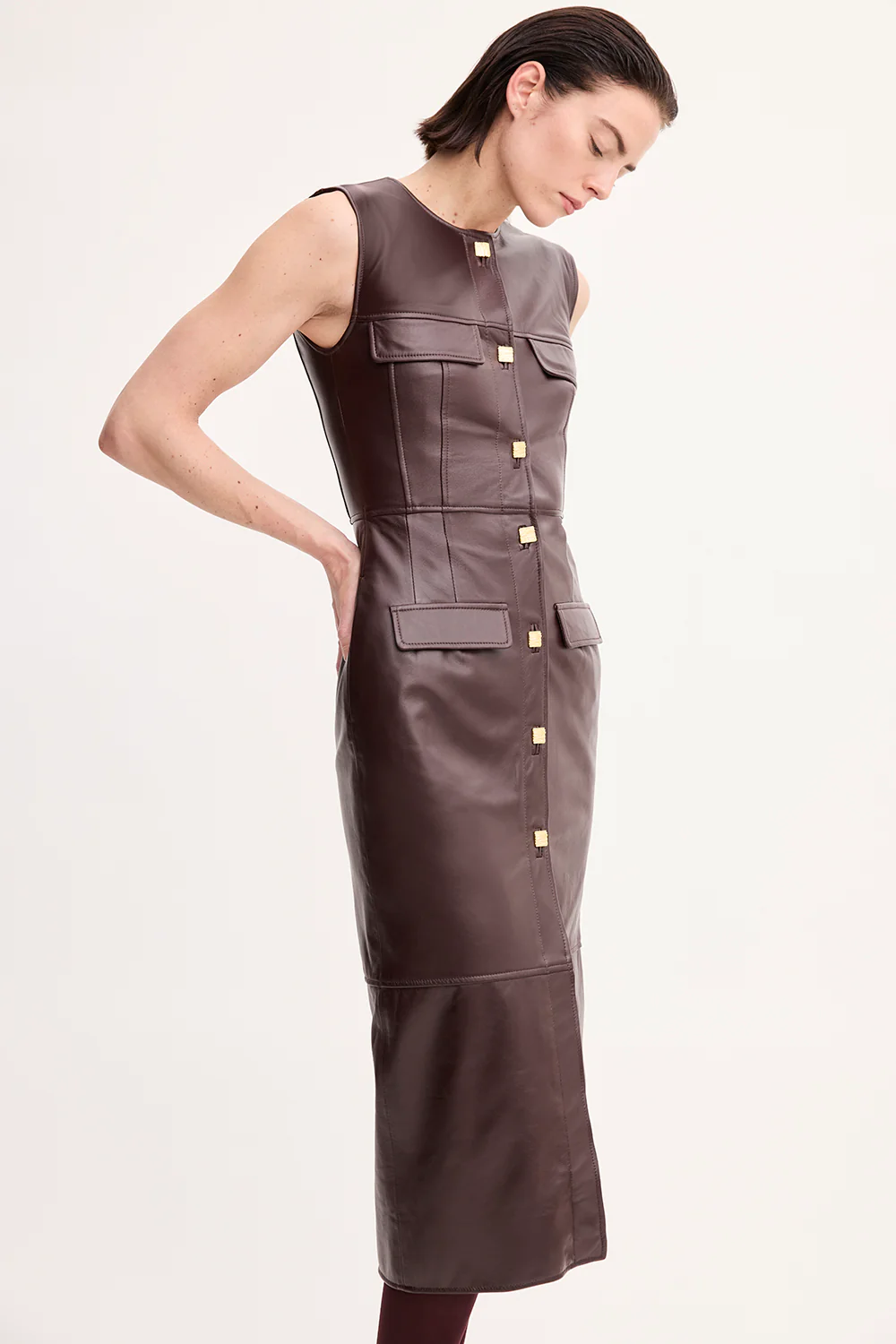 Etta Dress Burgundy - Image 6