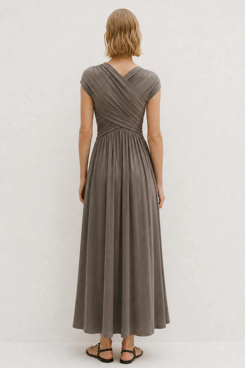 Freja Dress Khaki - Image 3
