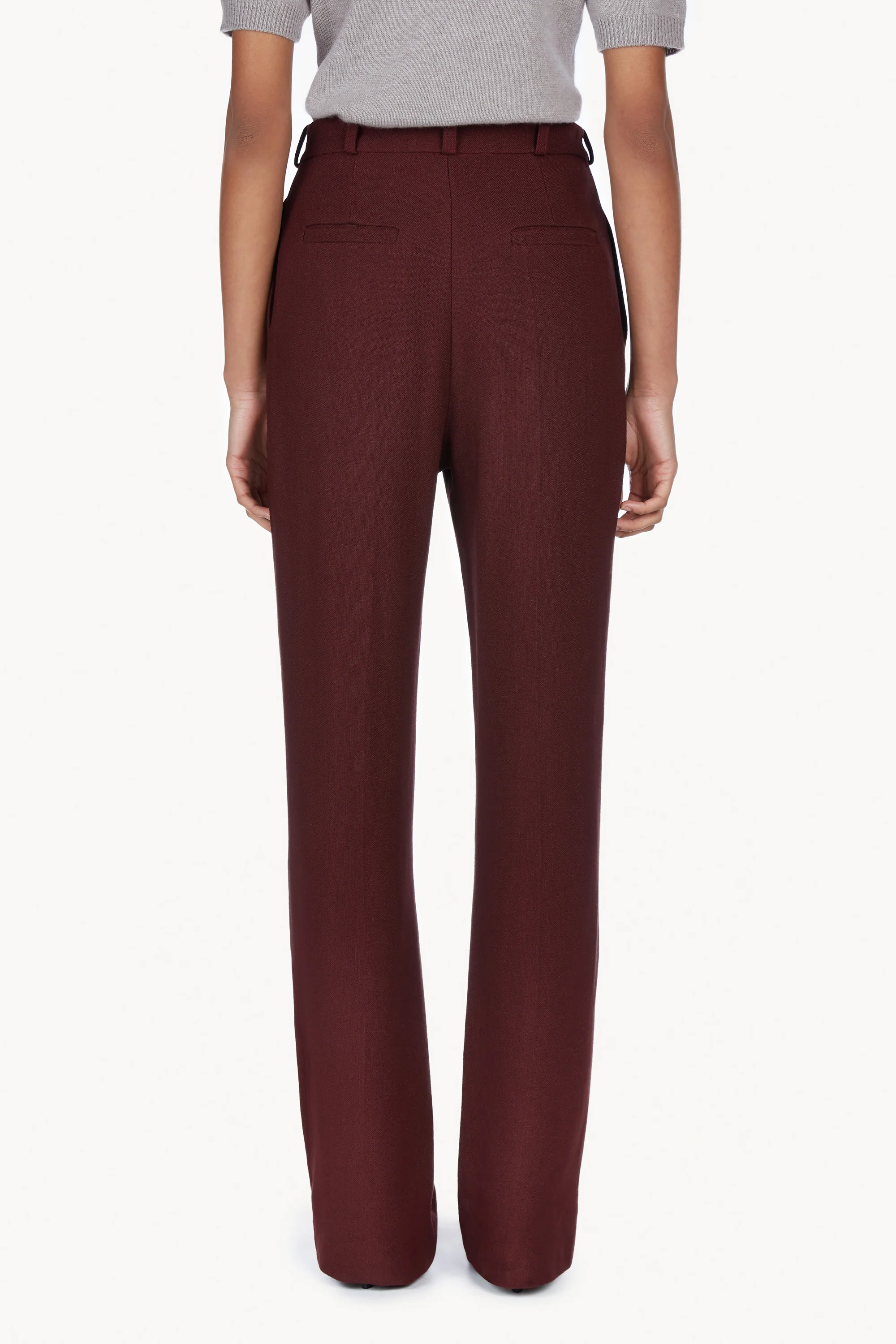 Gabrielle Trouser Burgundy - Image 3