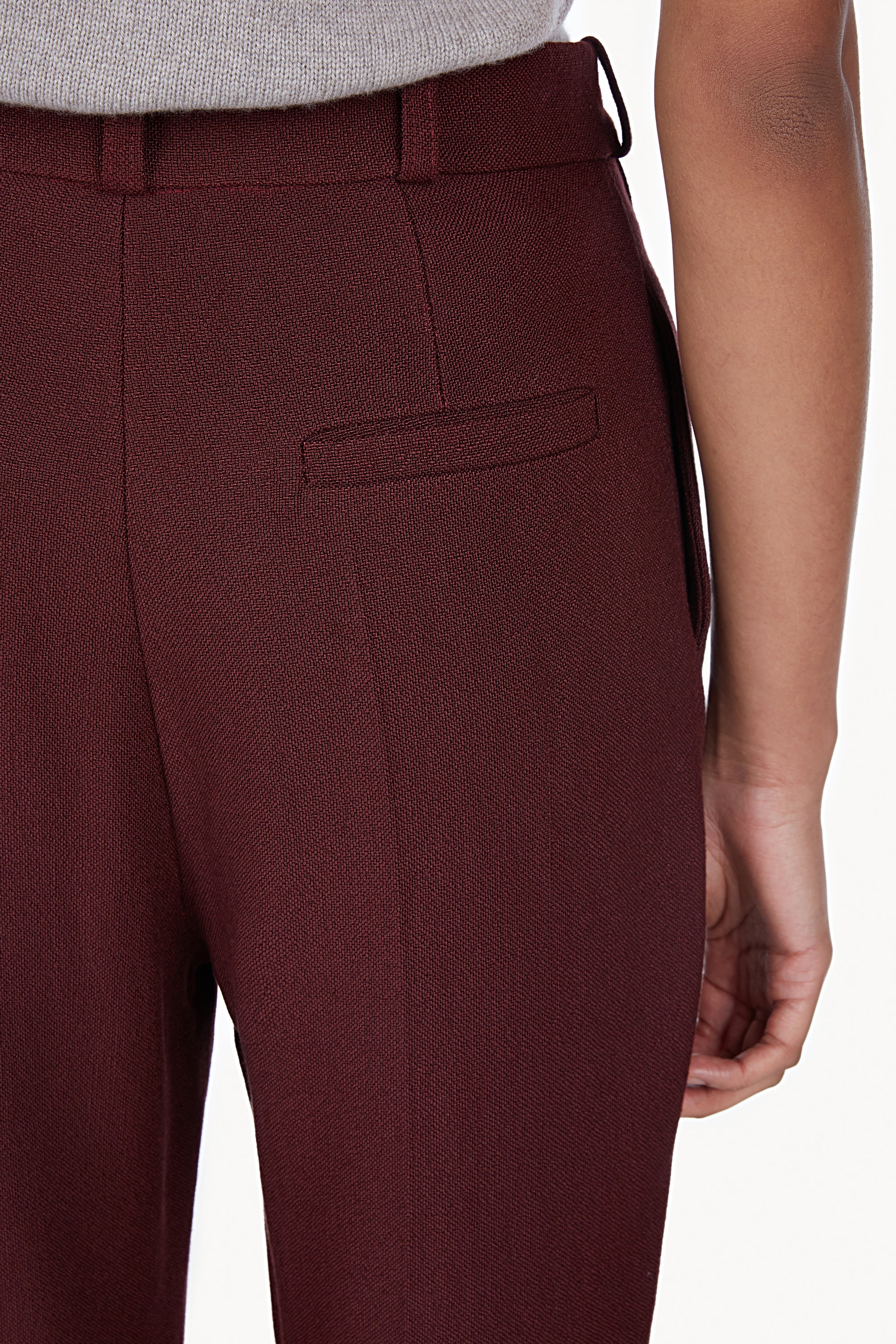 Gabrielle Trouser Burgundy - Image 4