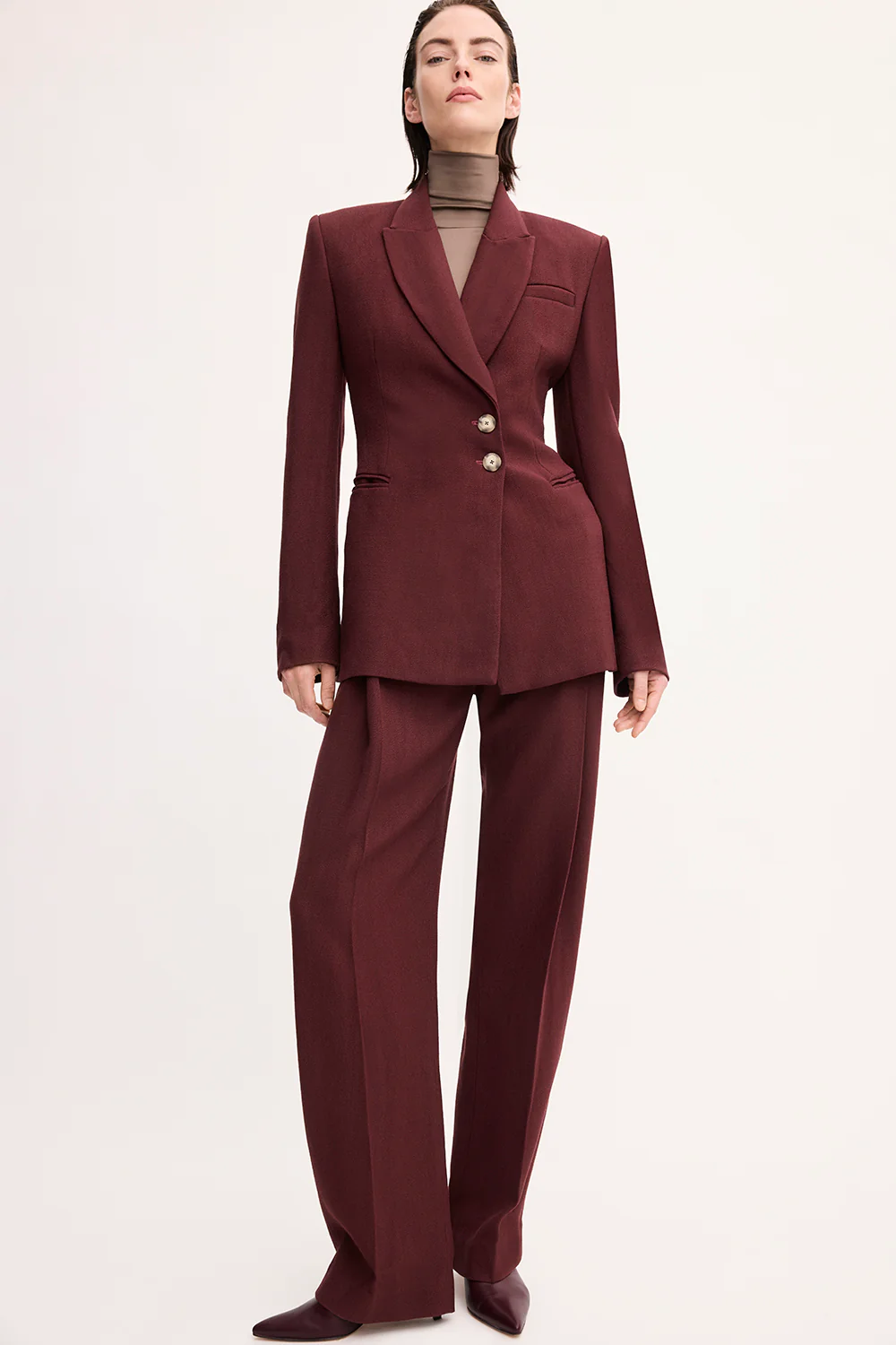 Gabrielle Trouser Burgundy - Image 5