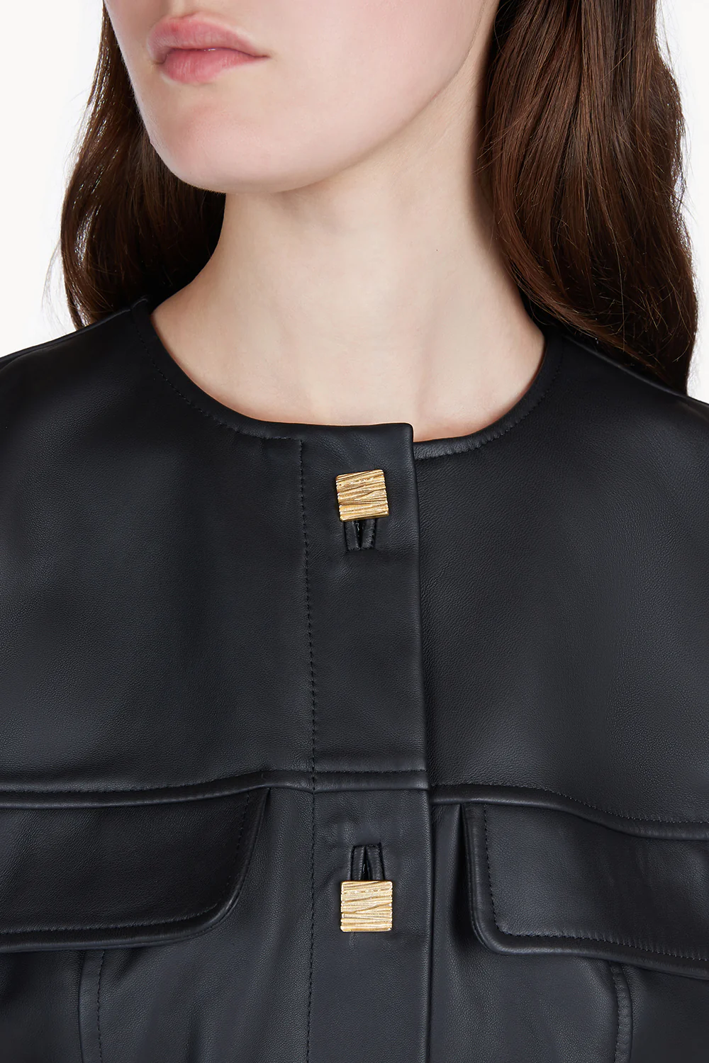 Gia Leather Top Black - Image 4