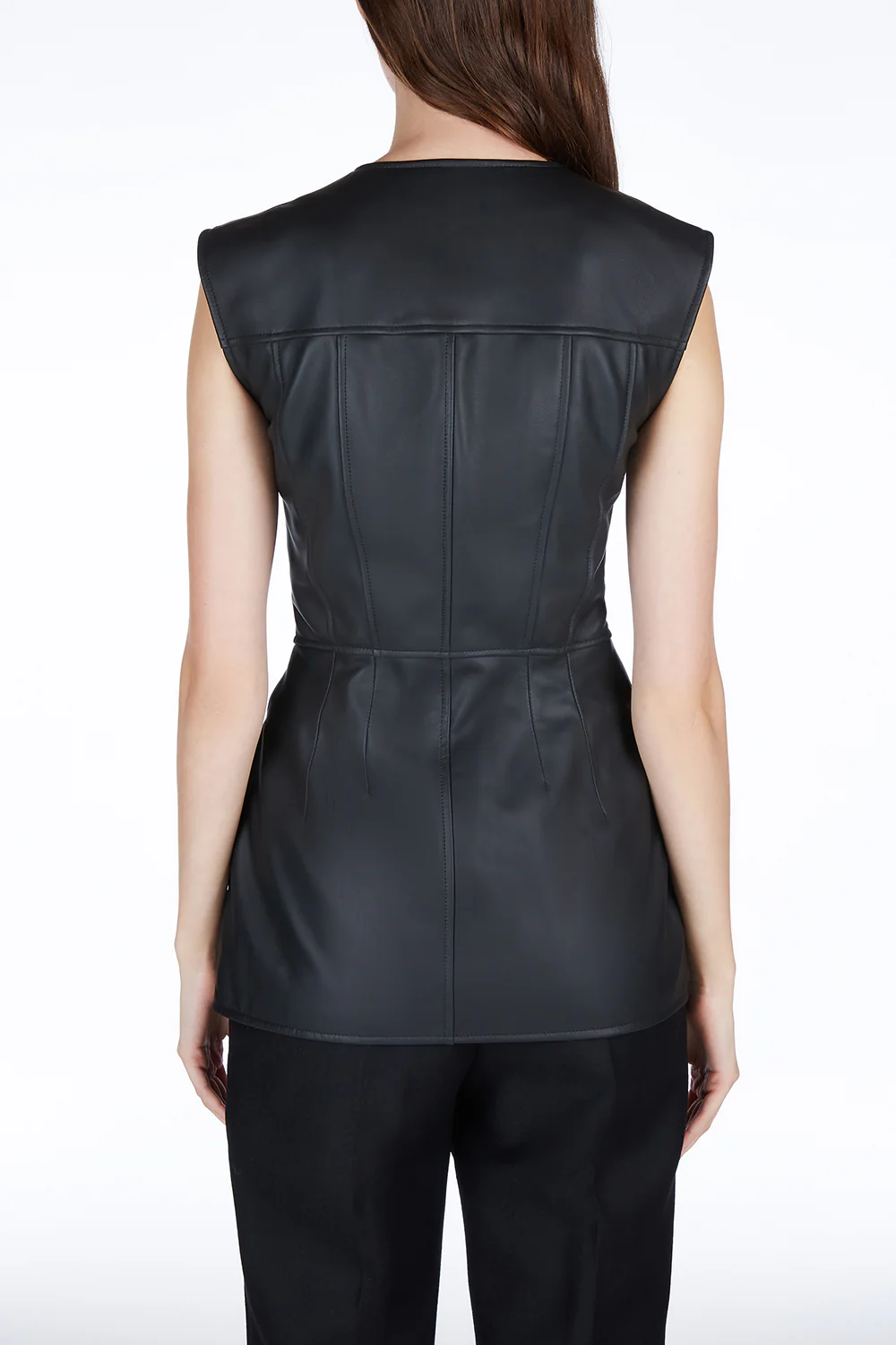 Gia Leather Top Black - Image 6