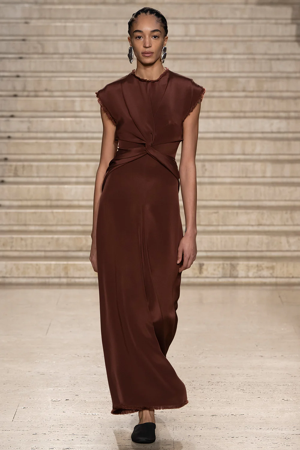 Indira Dress Dark Brown - Image 7