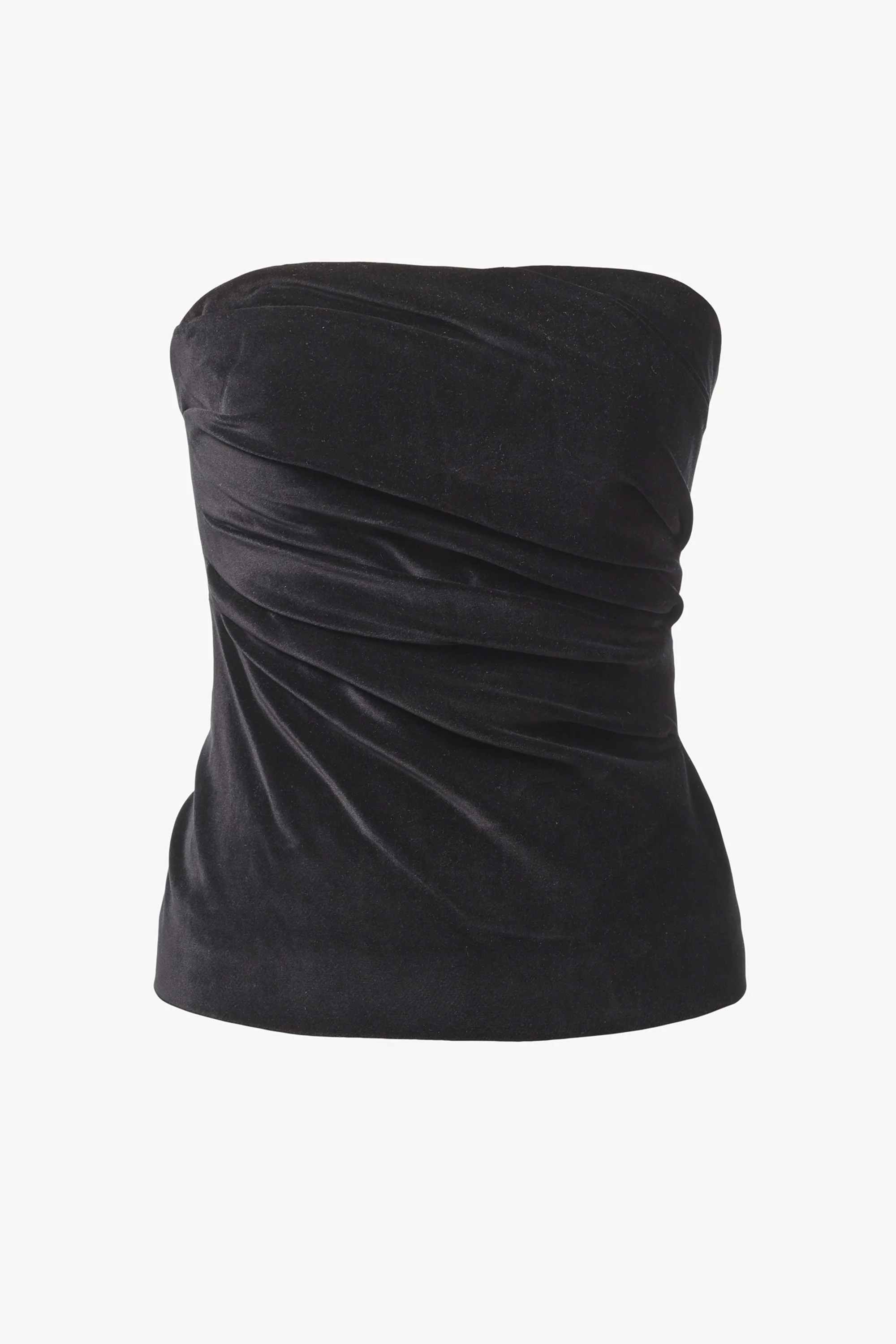 Izel Velvet Bandeau Top Black - Image 5