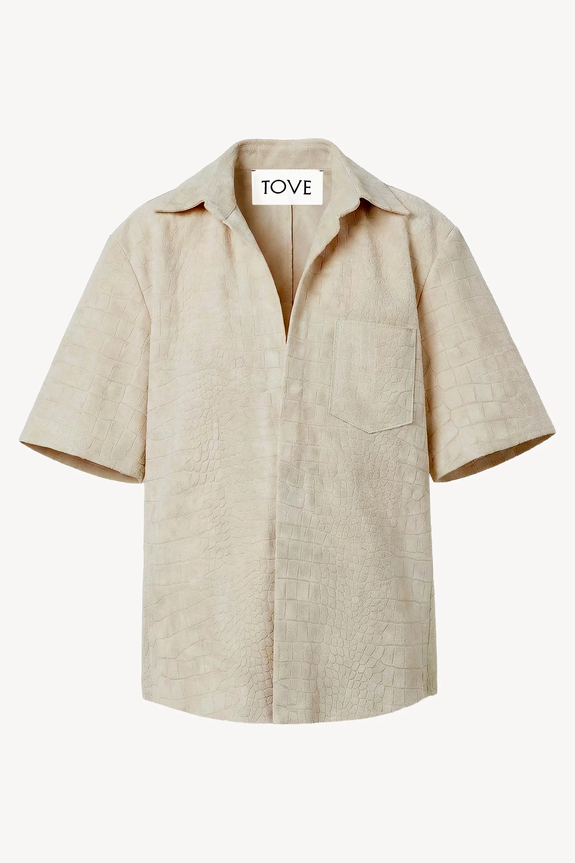 Jiayun Suede Shirt Cream