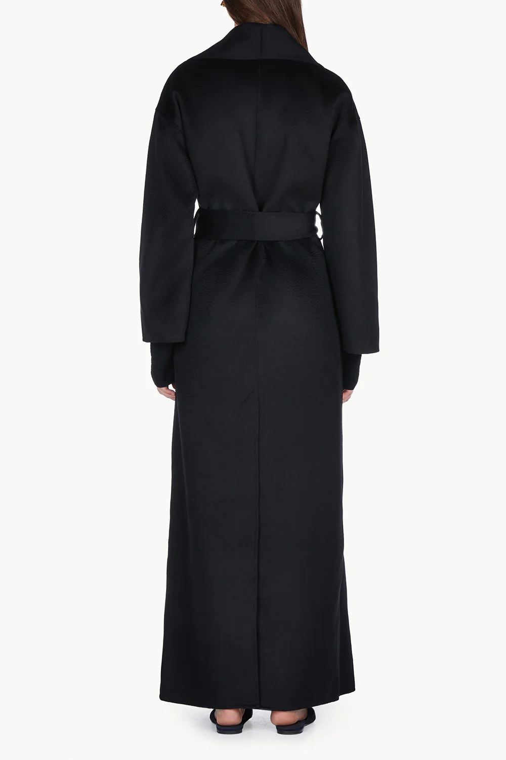 Jore Lambswool Maxi Coat Black - Image 4