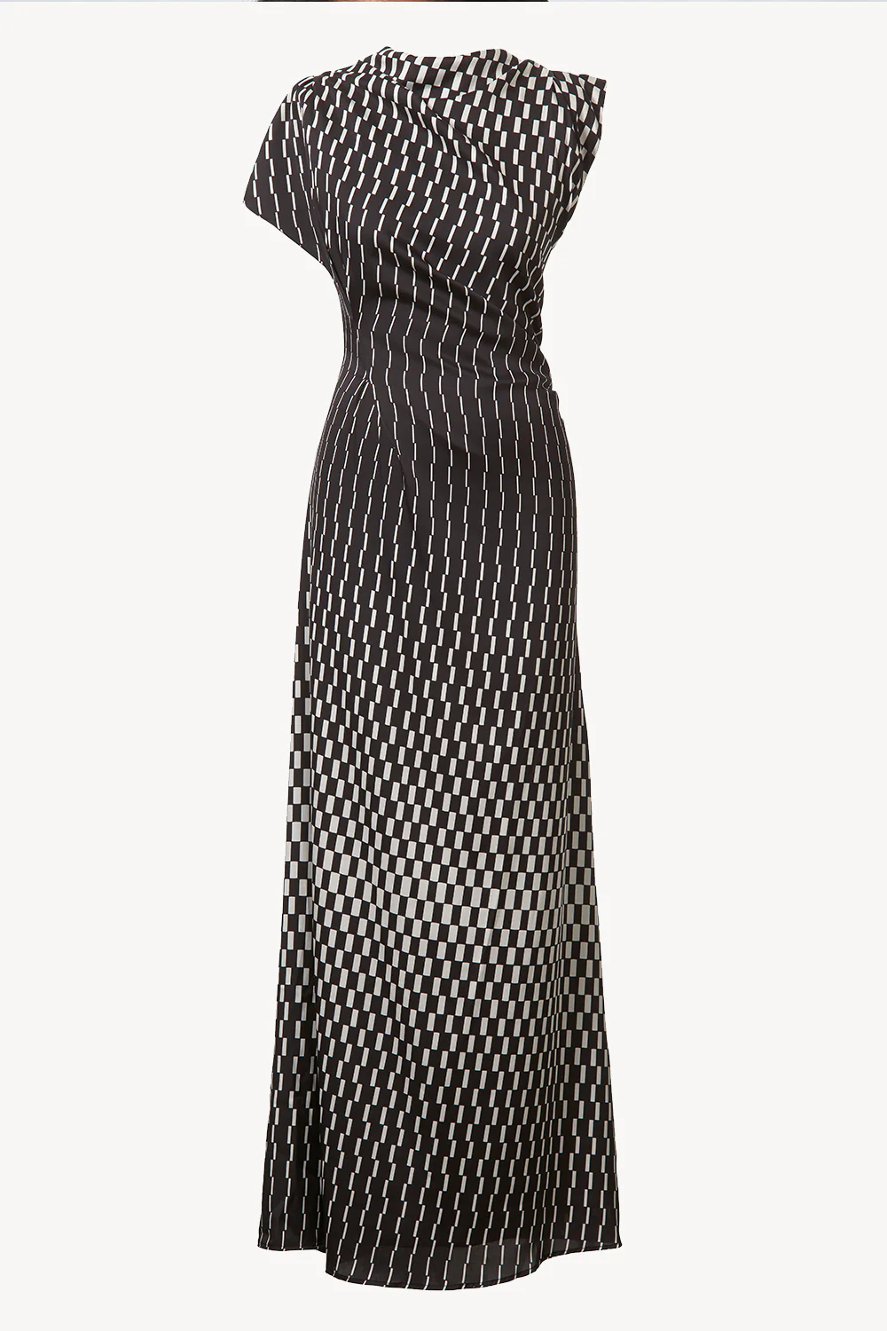 June Dress Black/ Ivory