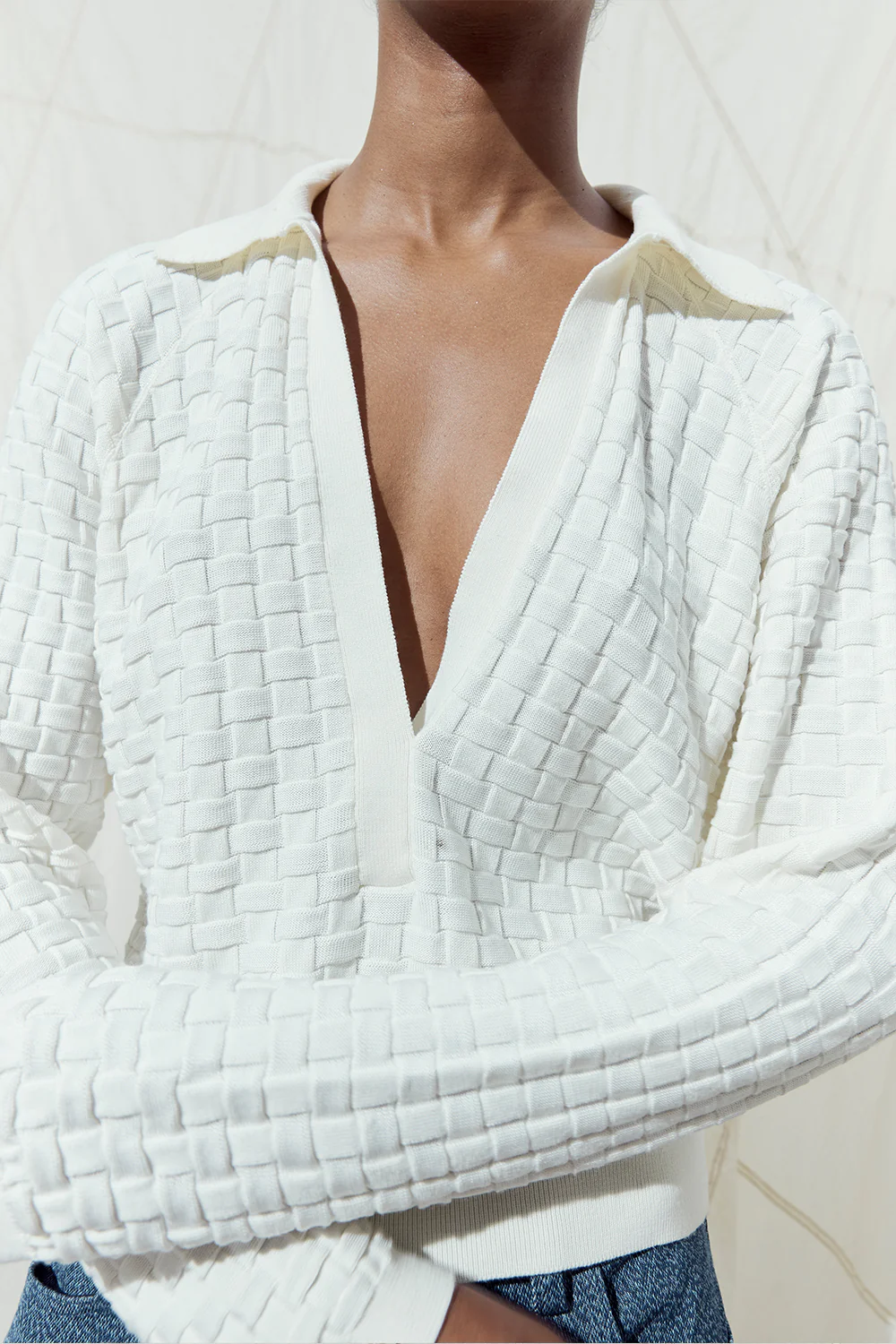 Juniper Knitted Top White - Image 2