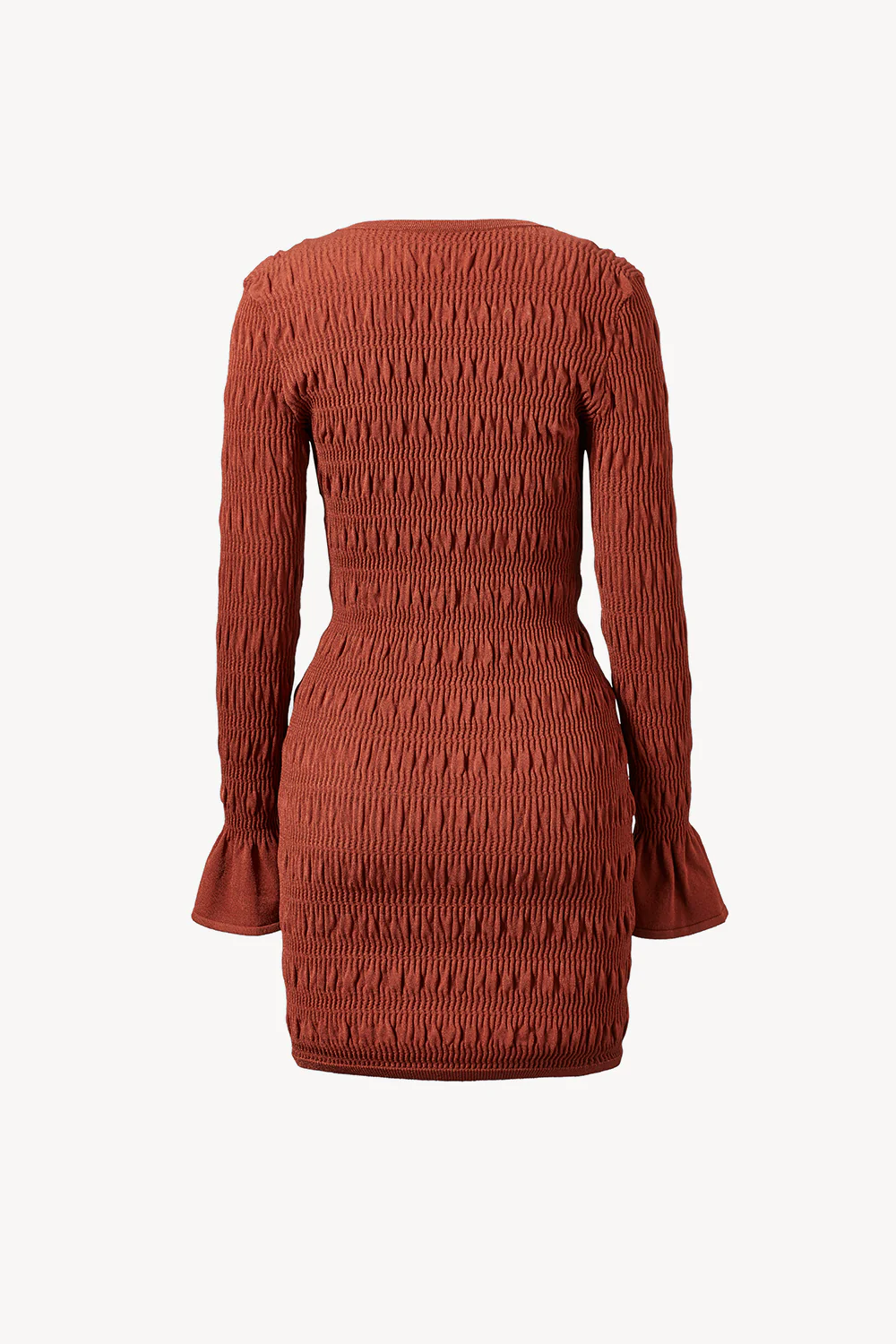 Juno Knitted Dress Rust - Image 2