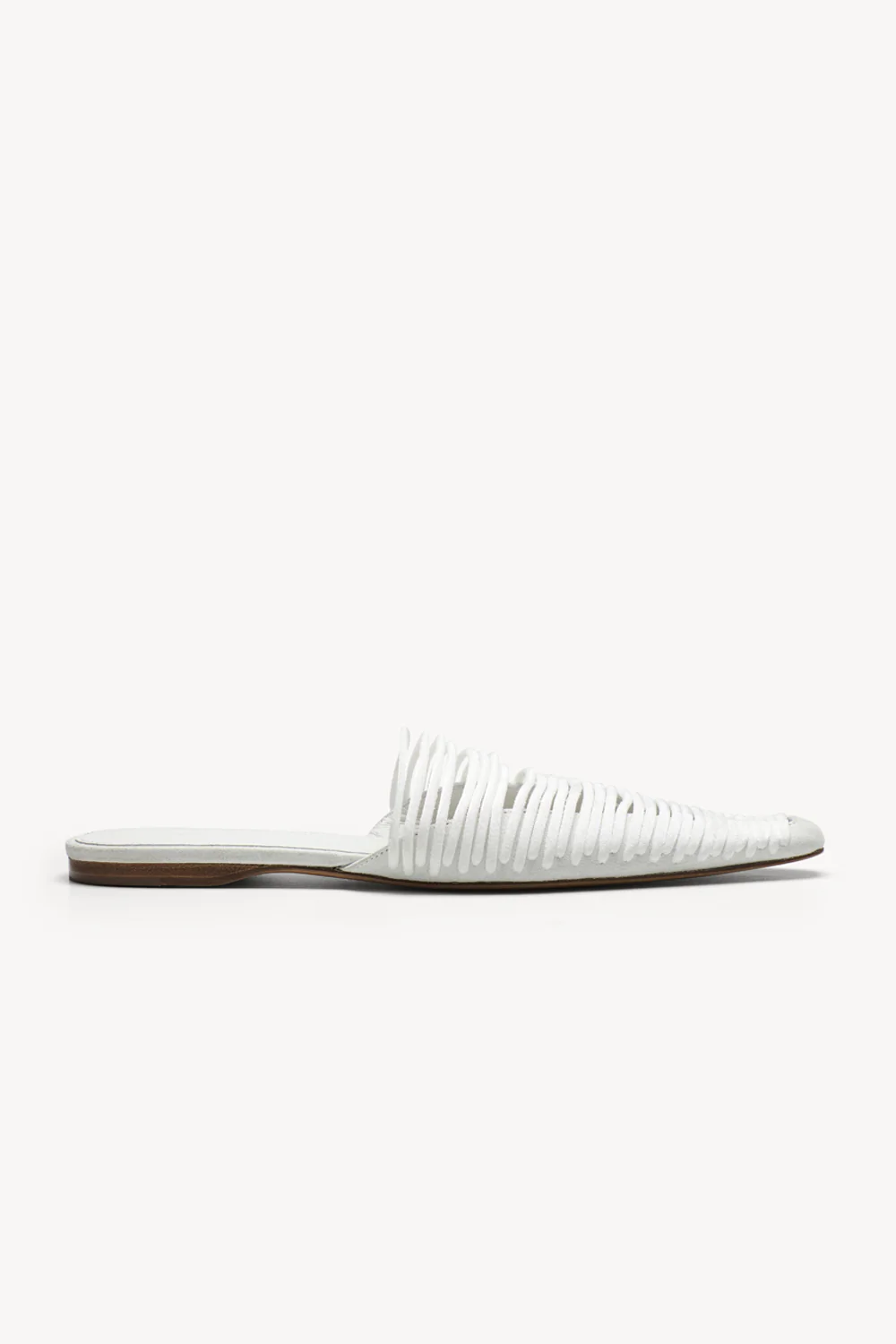 Kenly Flat Mule White - Image 3