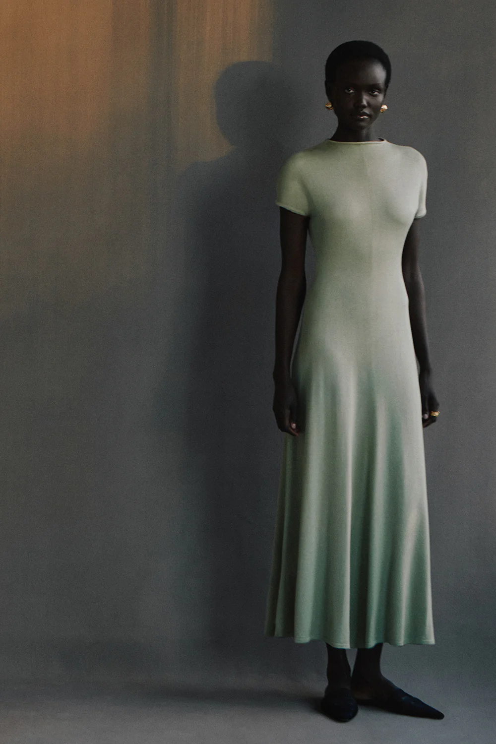 Lenore Knit Dress Sage - Image 2