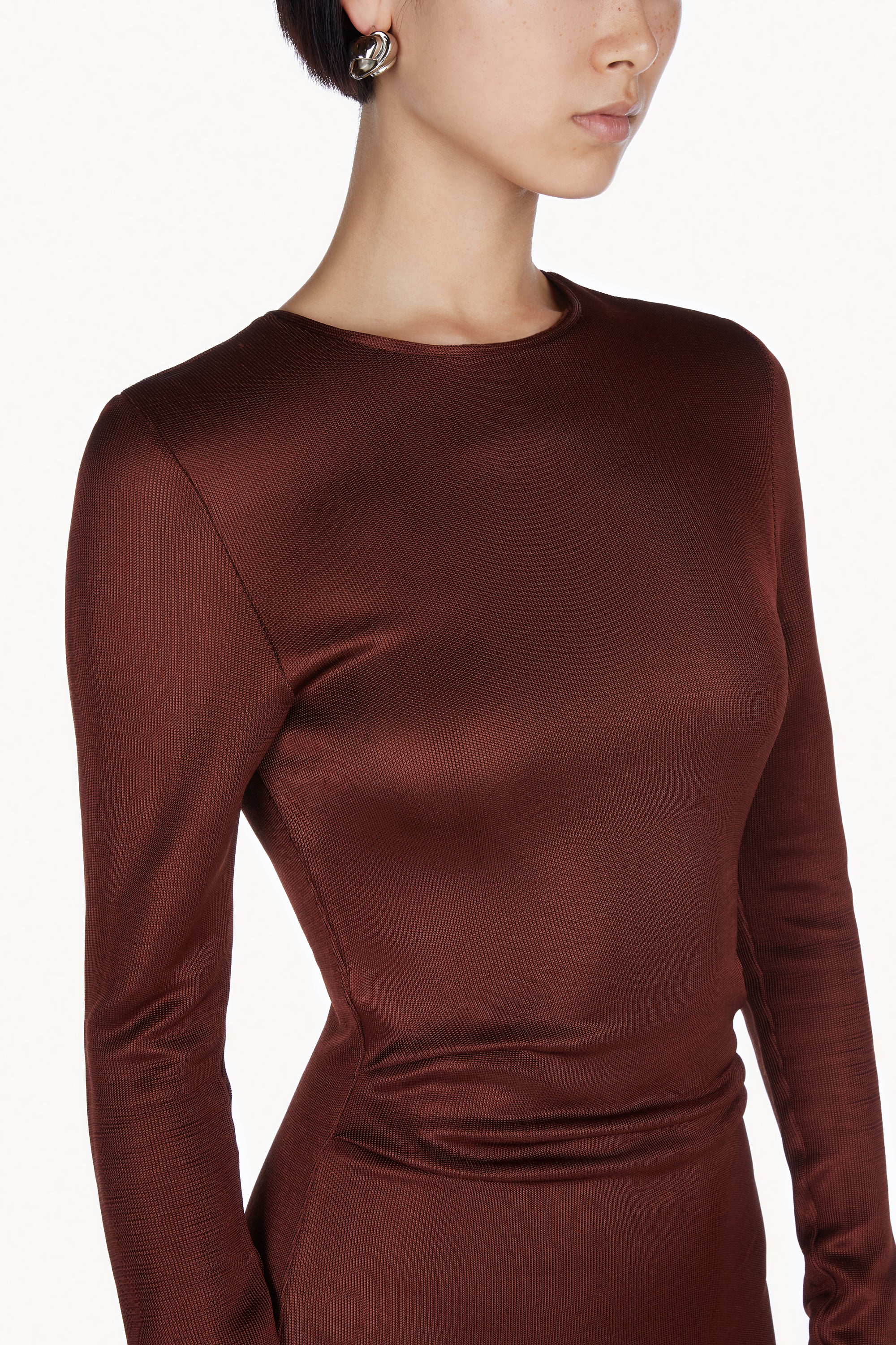 Luella Dress Burgundy - Image 4