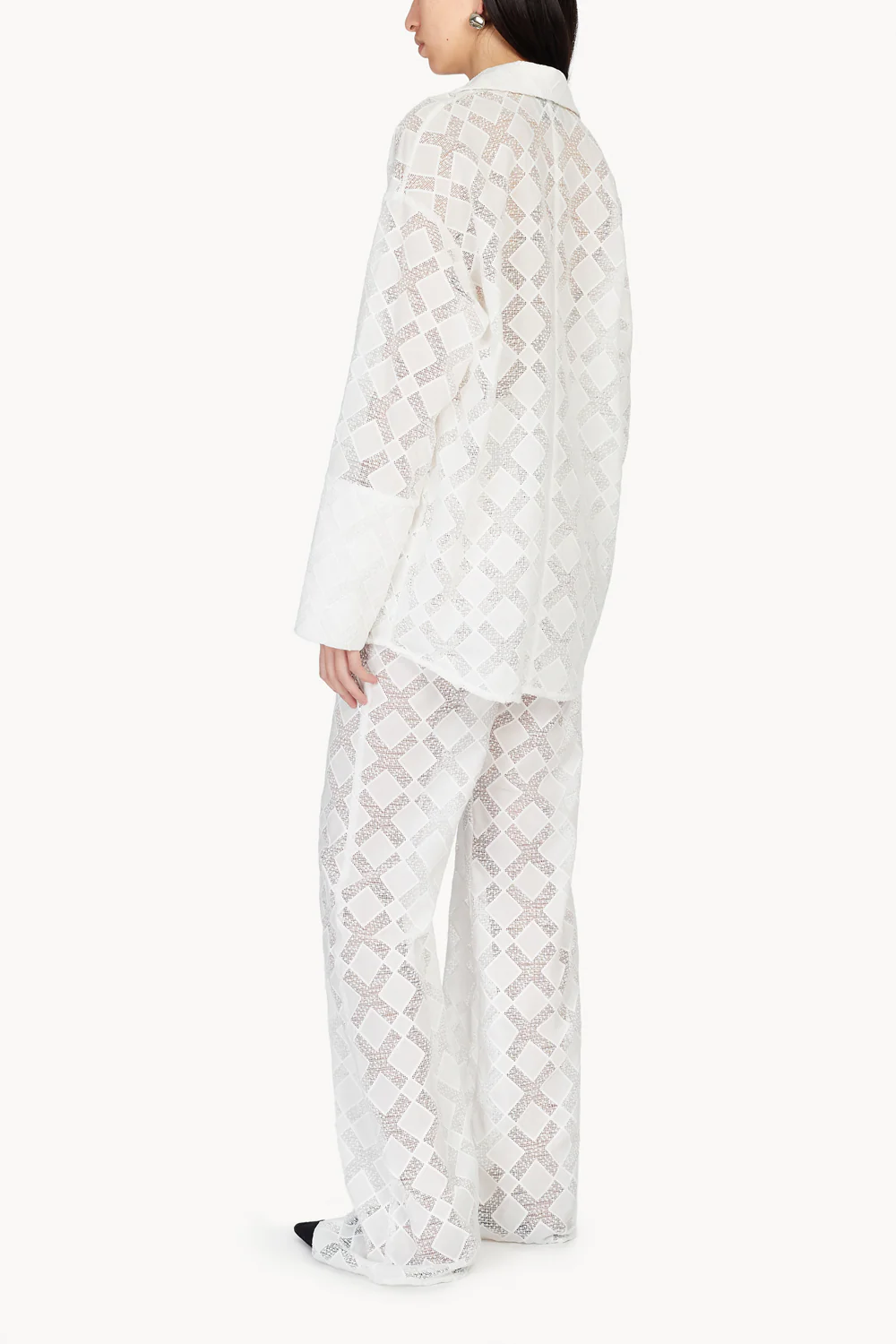 Luisa Top Open-Weave White - Image 4