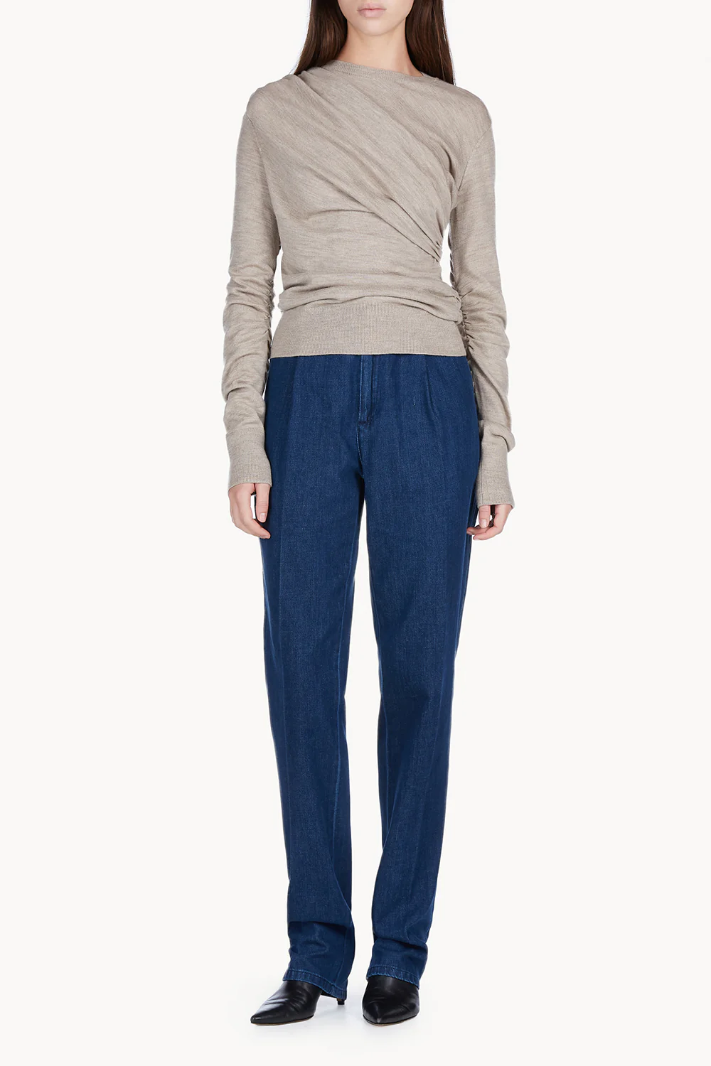 Maggie Denim Trouser Mid Blue - Image 2