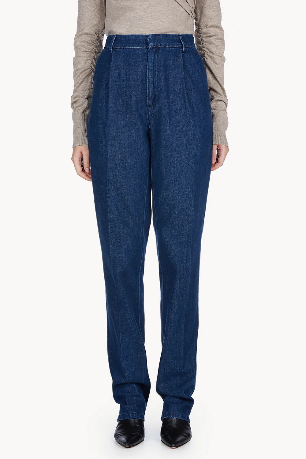 Maggie Denim Trouser Mid Blue - Image 3