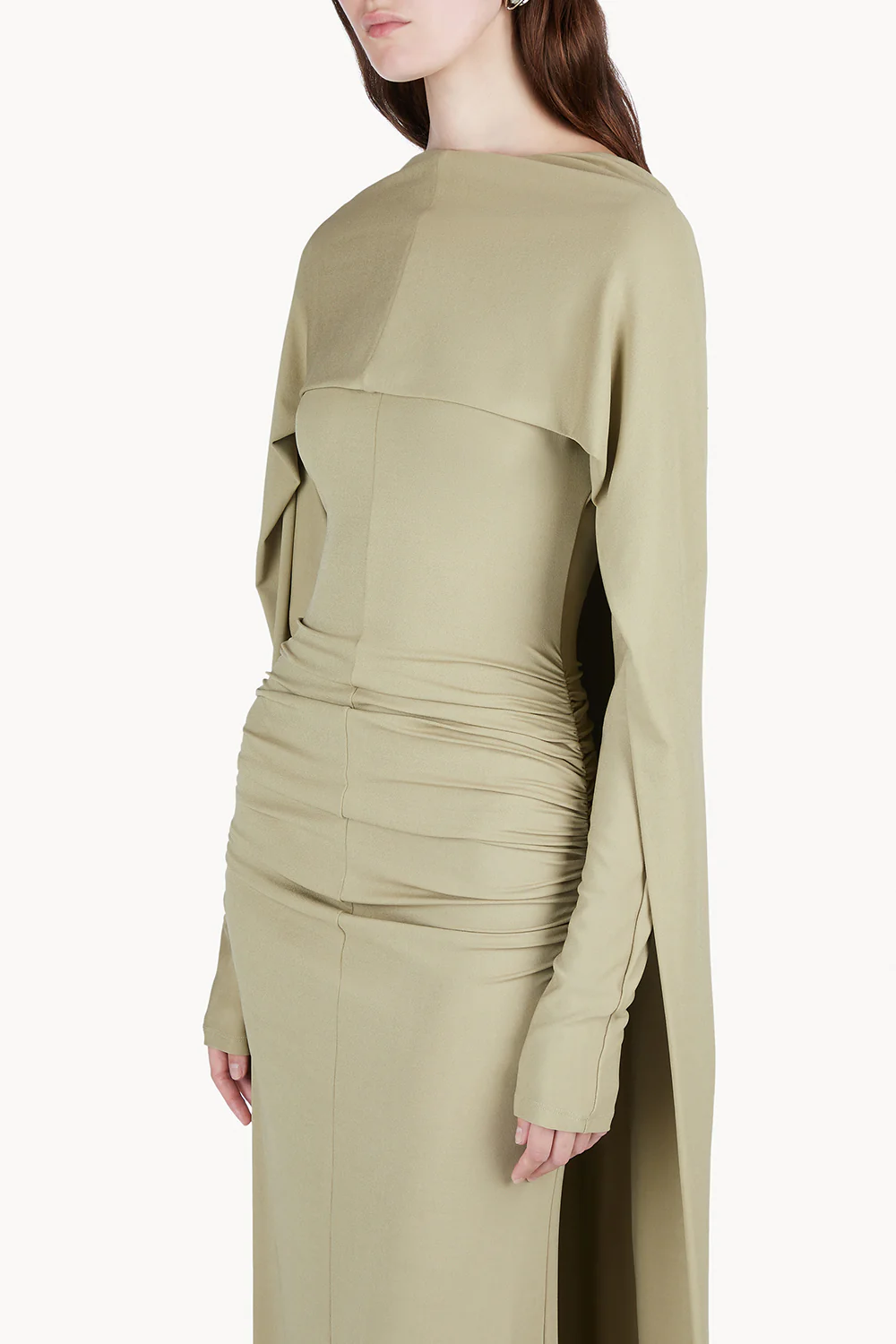Malena Dress Pale Khaki - Image 5