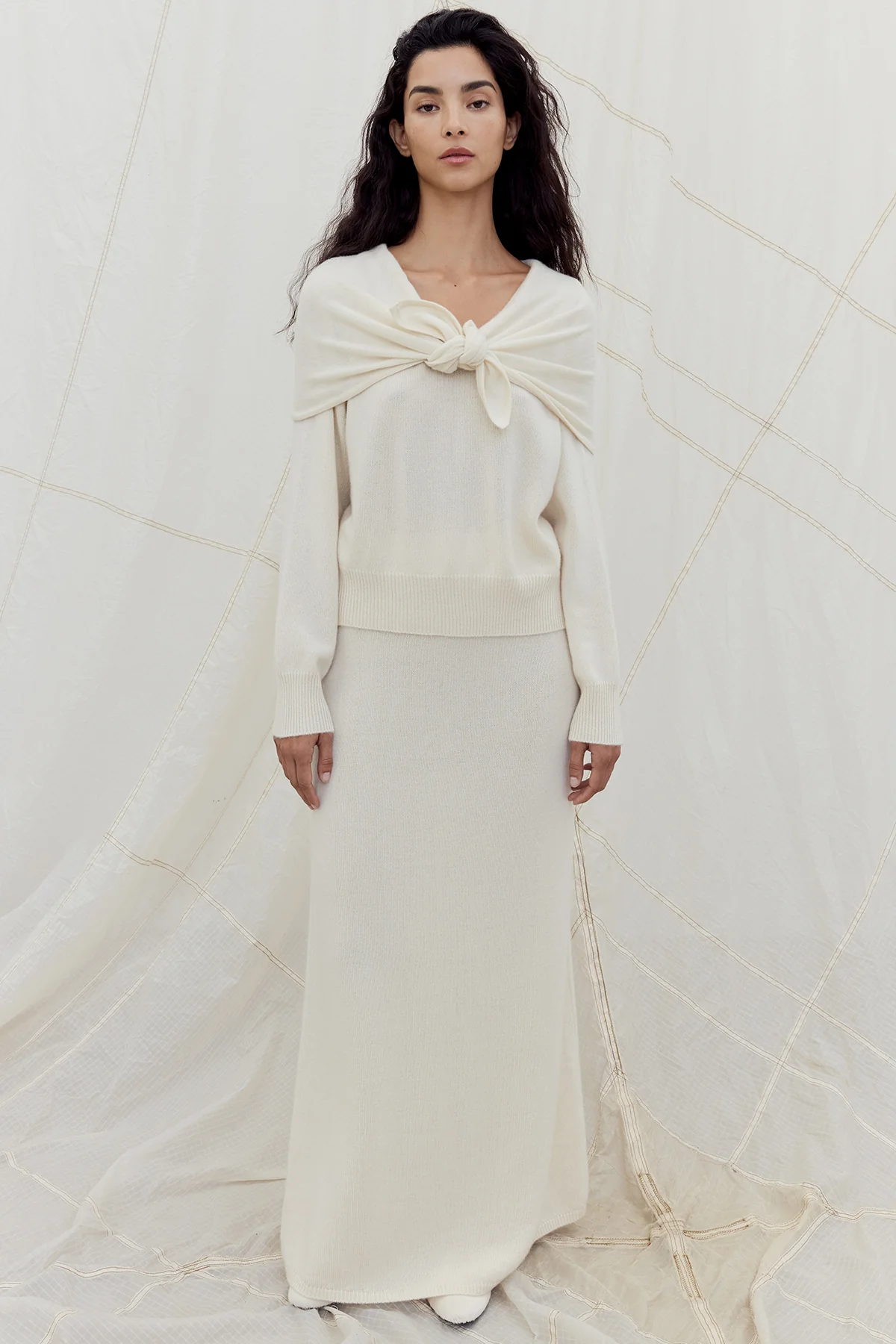 Malia Cashmere Top Cream - Image 3