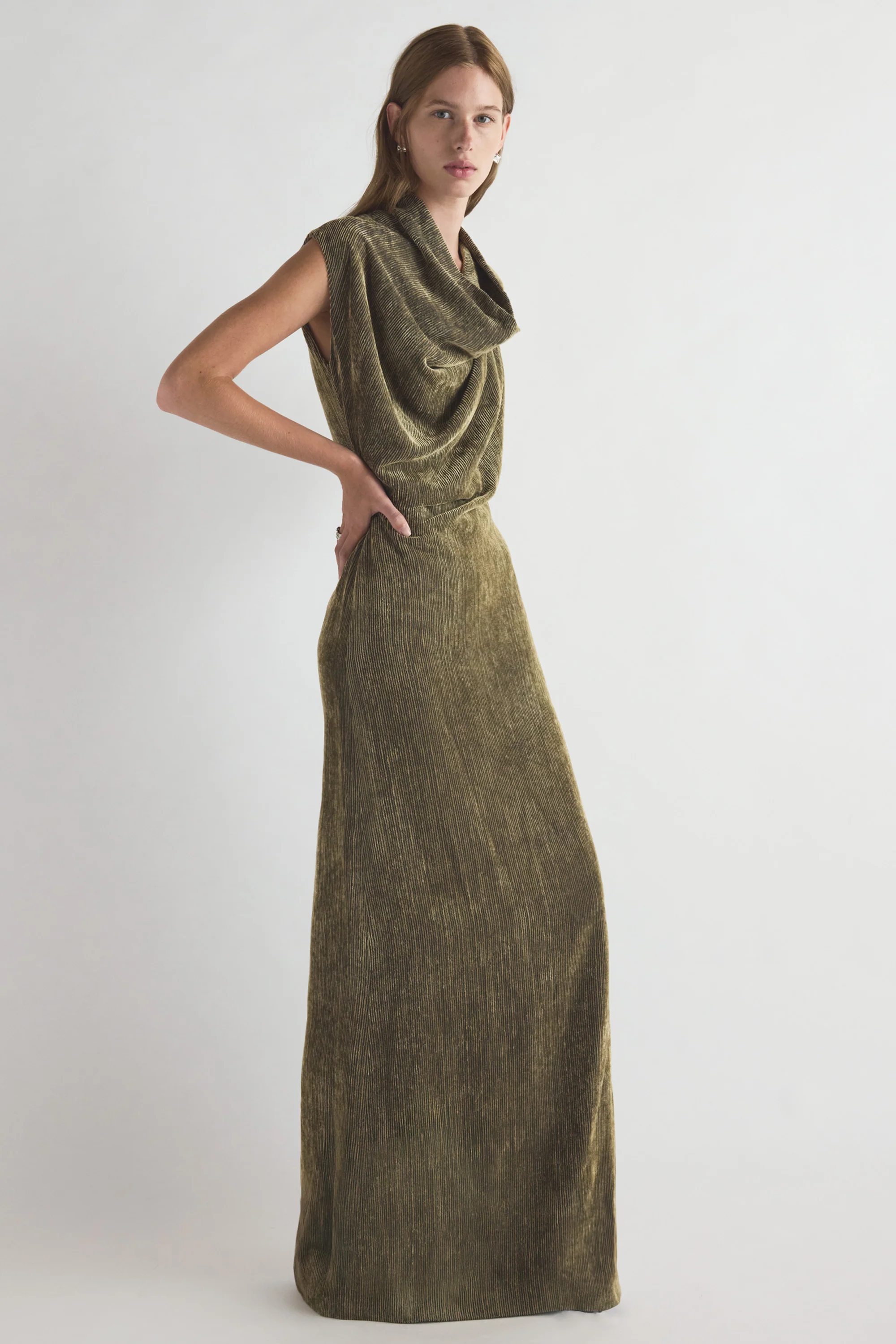 Naeve Dress Khaki - Image 2