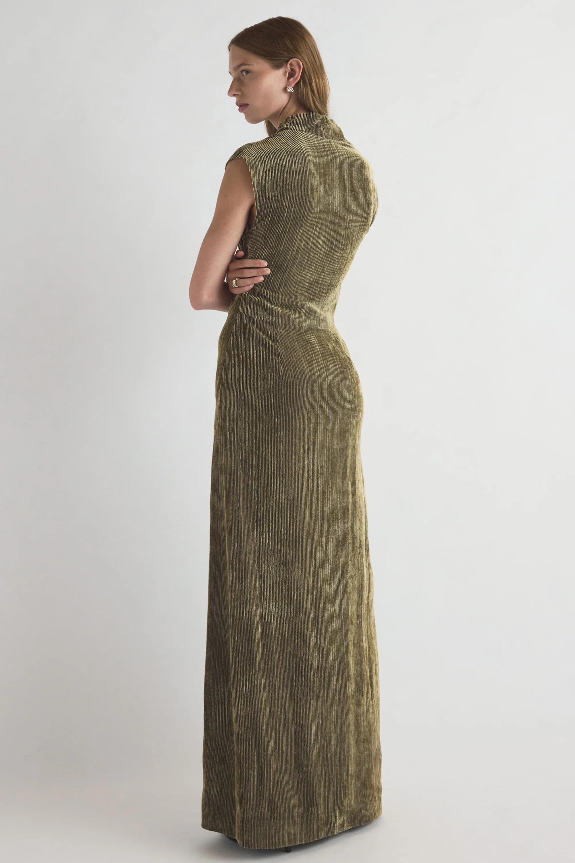 Naeve Dress Khaki - Image 4