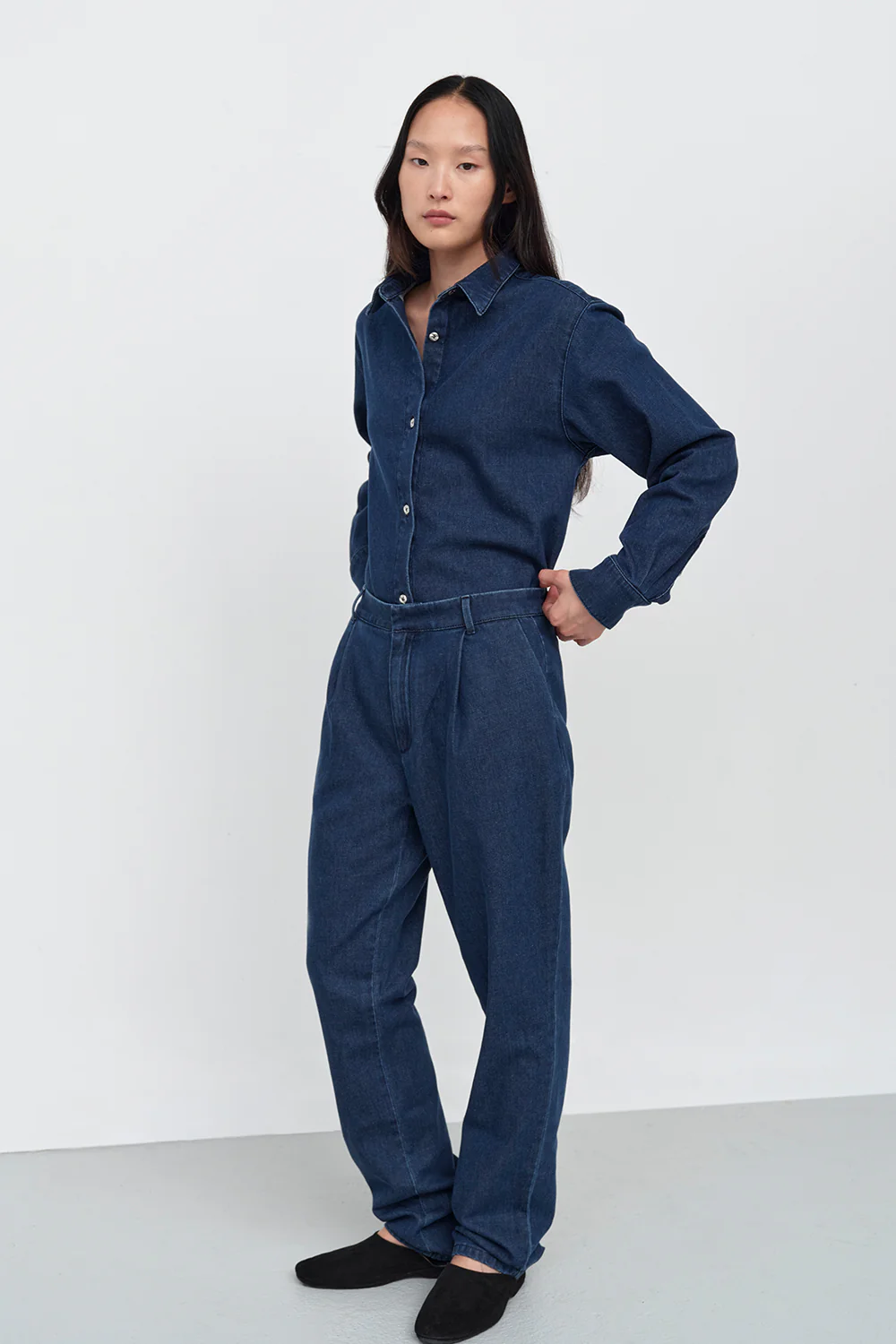 Maggie Denim Trouser Mid Blue - Image 6