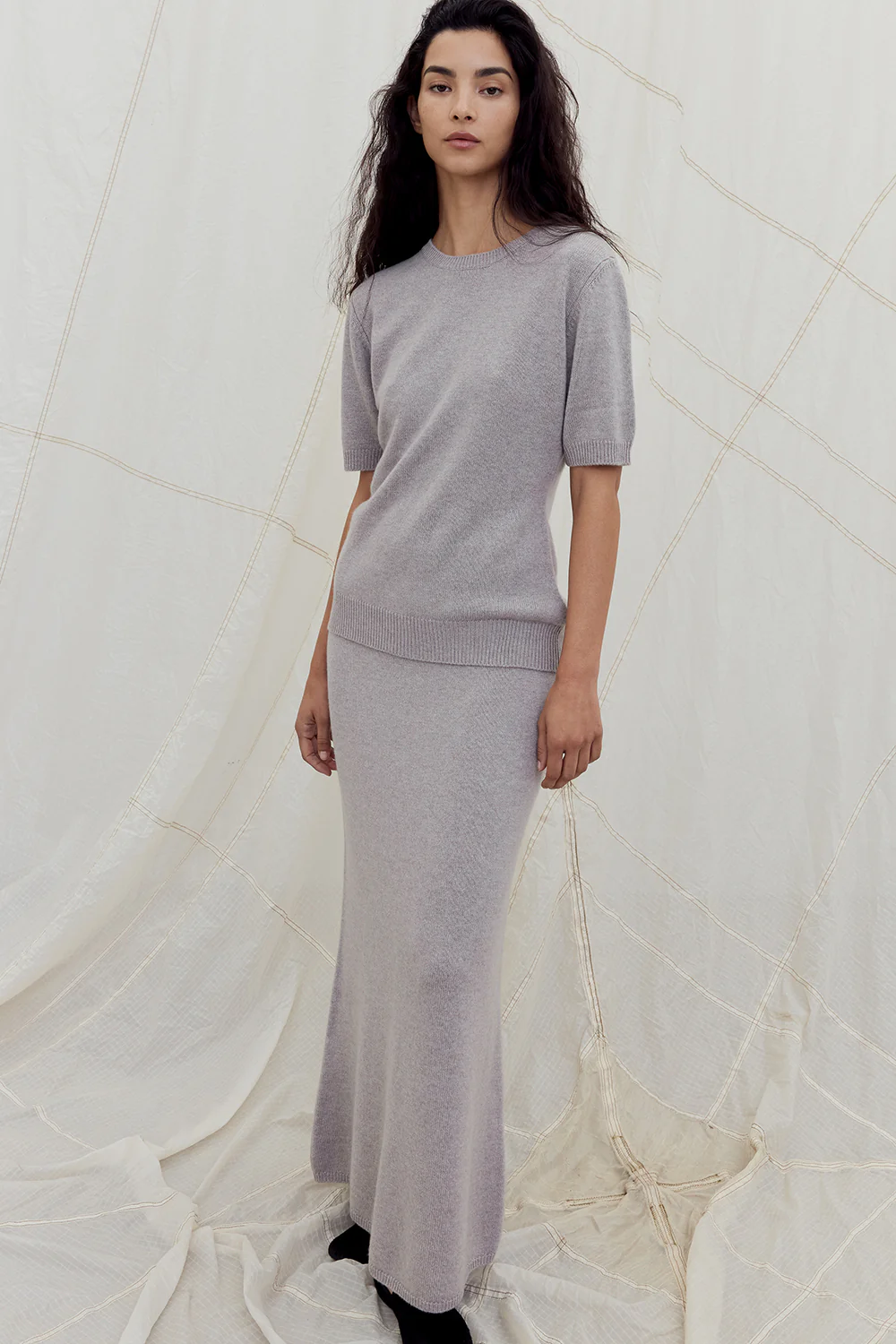Lura Cashmere Top Grey - Image 7