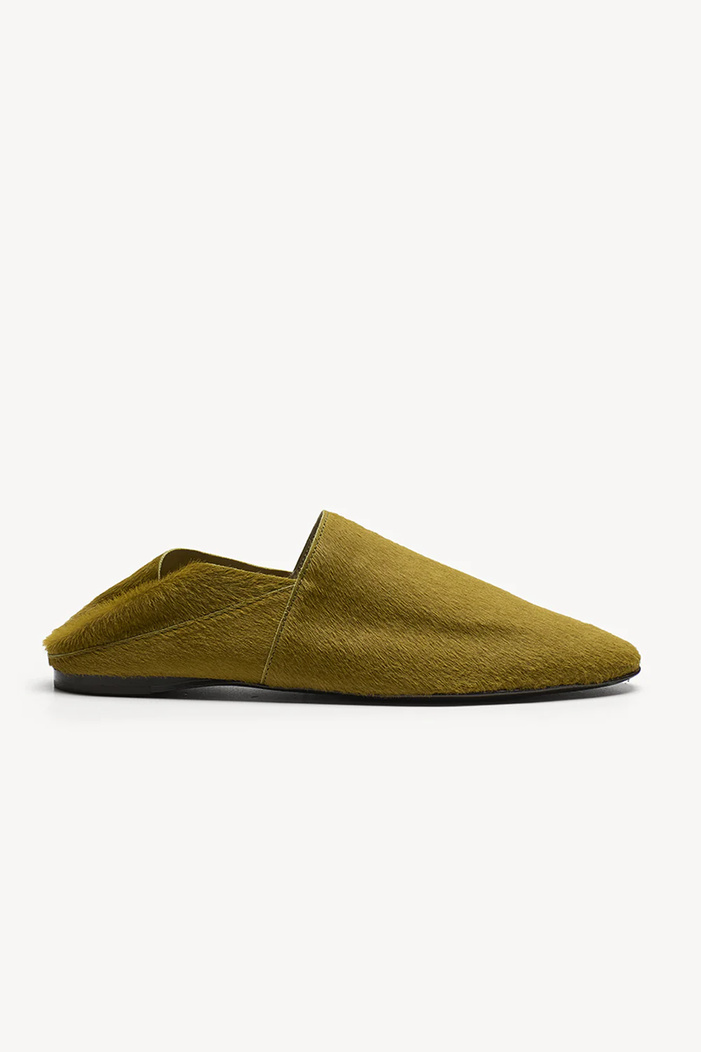 Pascale Slipper Ponyskin Chartreuse - Image 4
