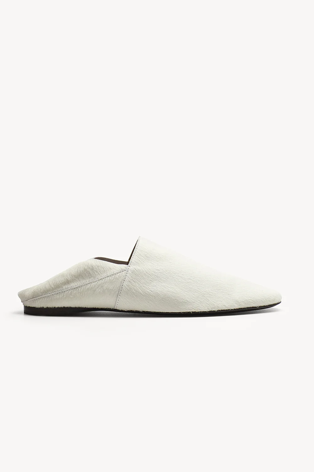 Pascale Slipper Ponyskin White - Image 4